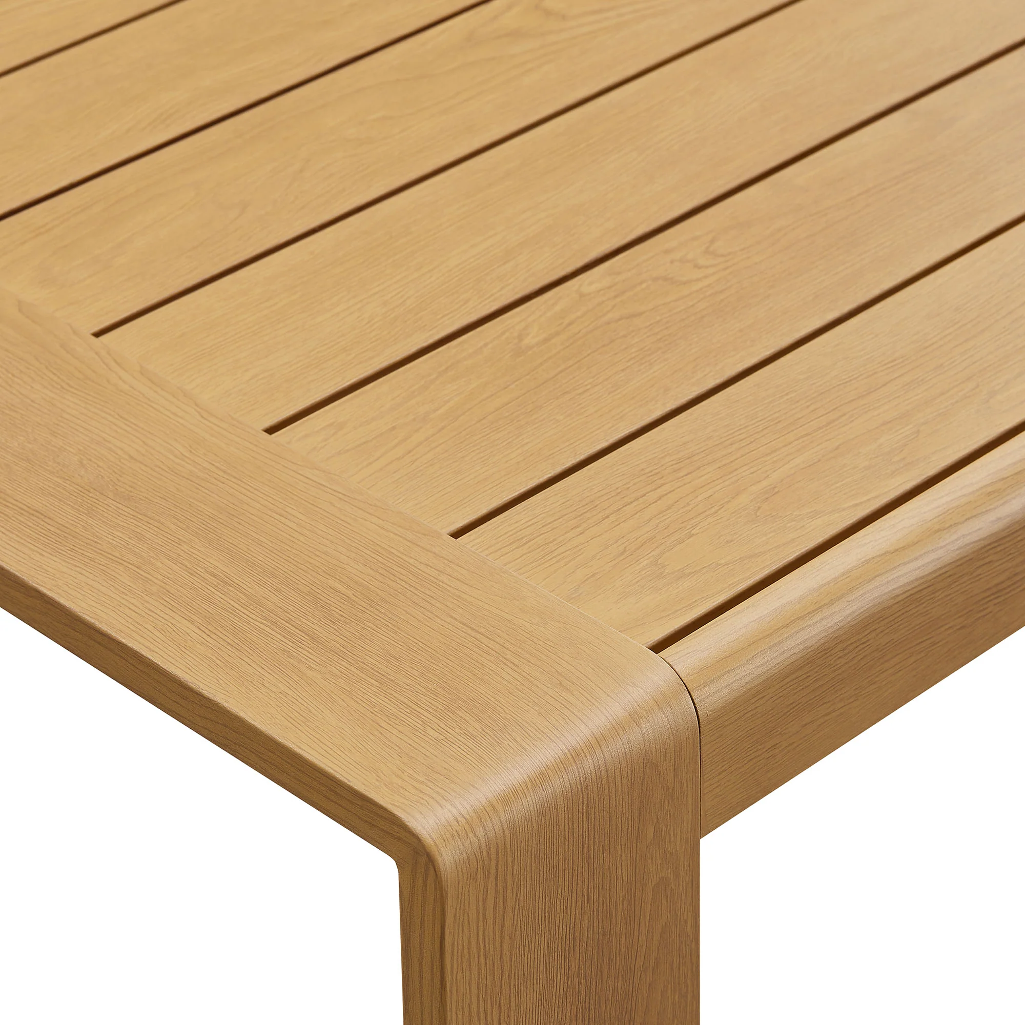 Lirienne Outdoor Patio Aluminum Faux Wood Coffee Table by Modway - Image 7