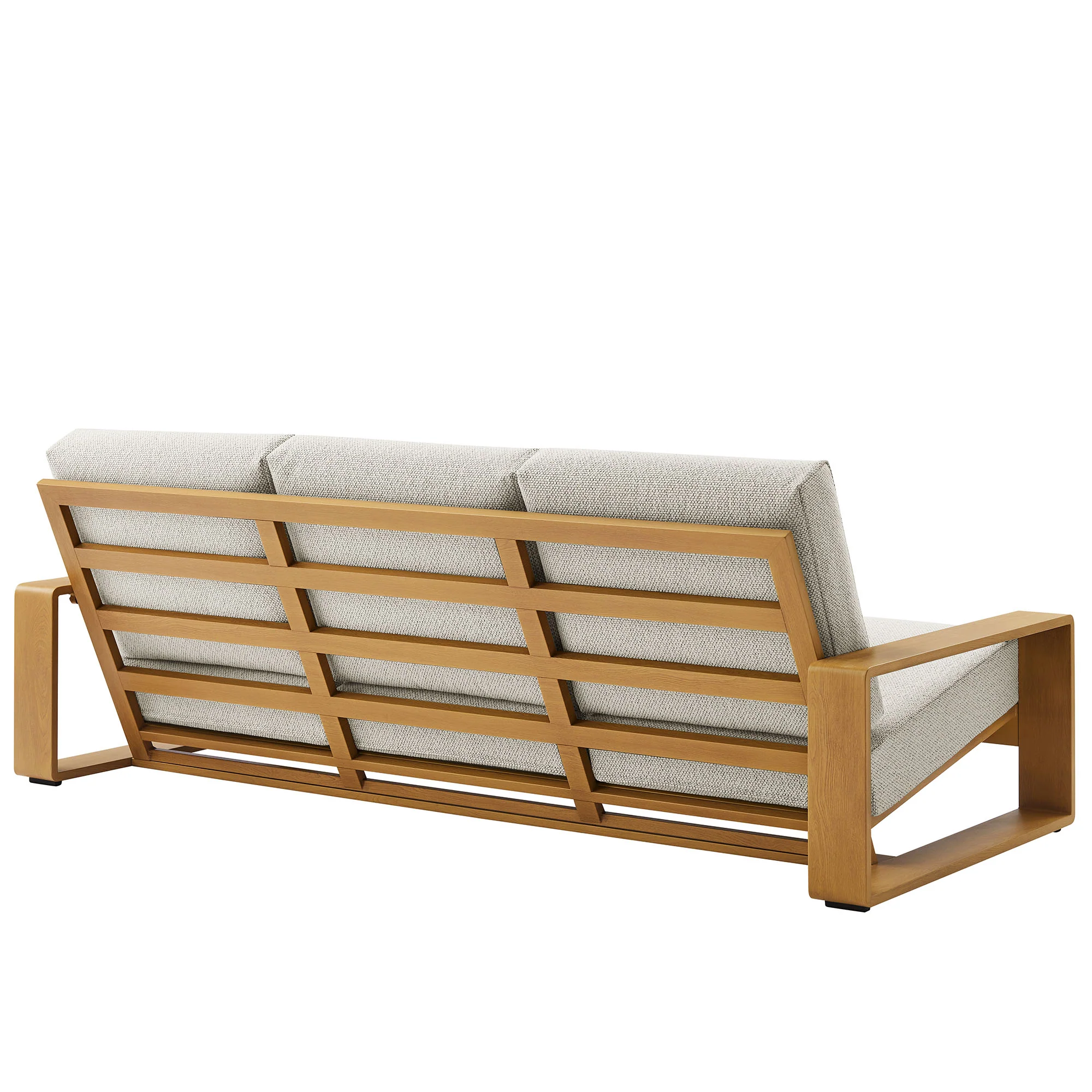 Lirienne Outdoor Patio Aluminum Faux Wood Sofa by Modway - Image 5