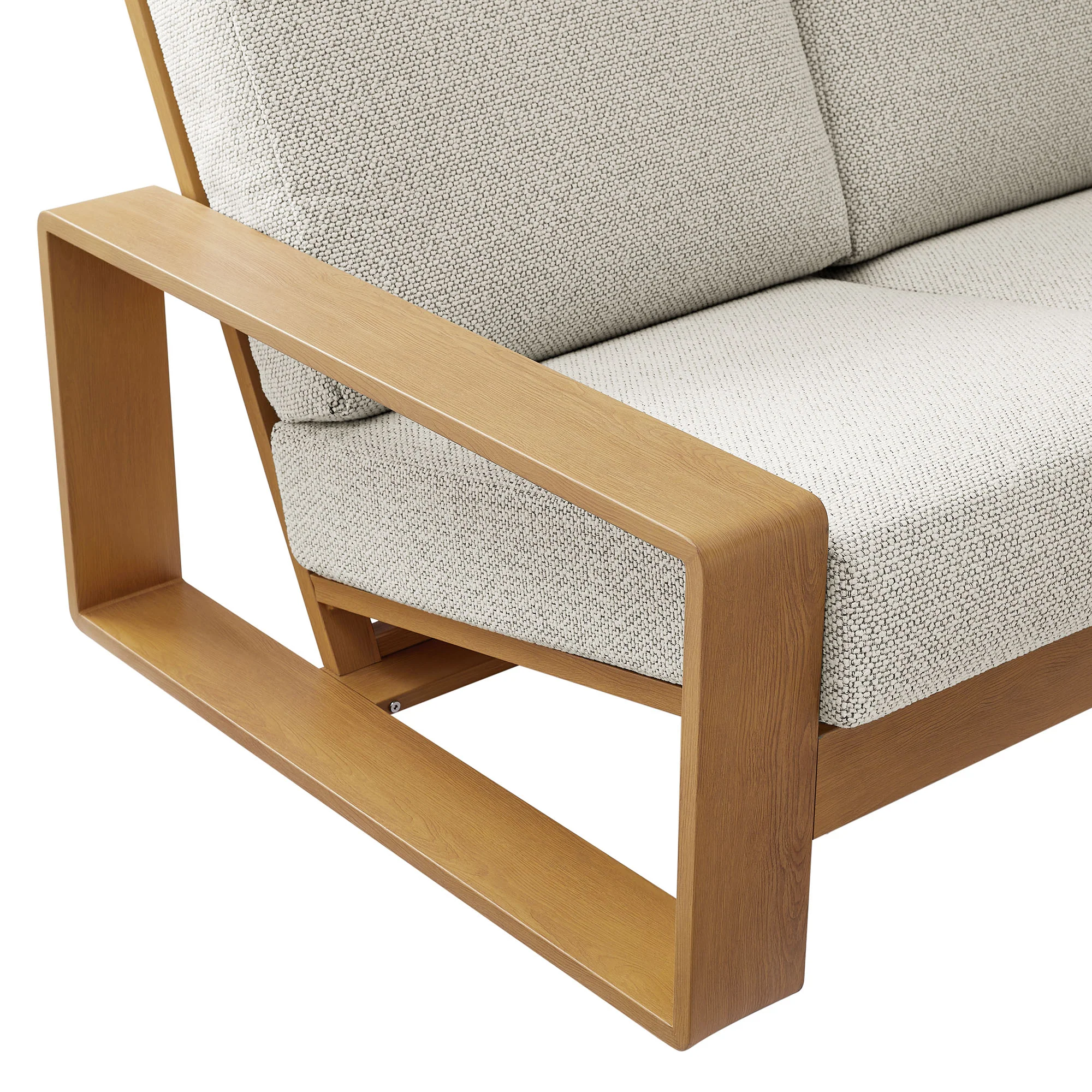 Lirienne Outdoor Patio Aluminum Faux Wood Sofa by Modway - Image 7