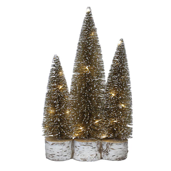 Lit Gold Tree Trio - Image 3