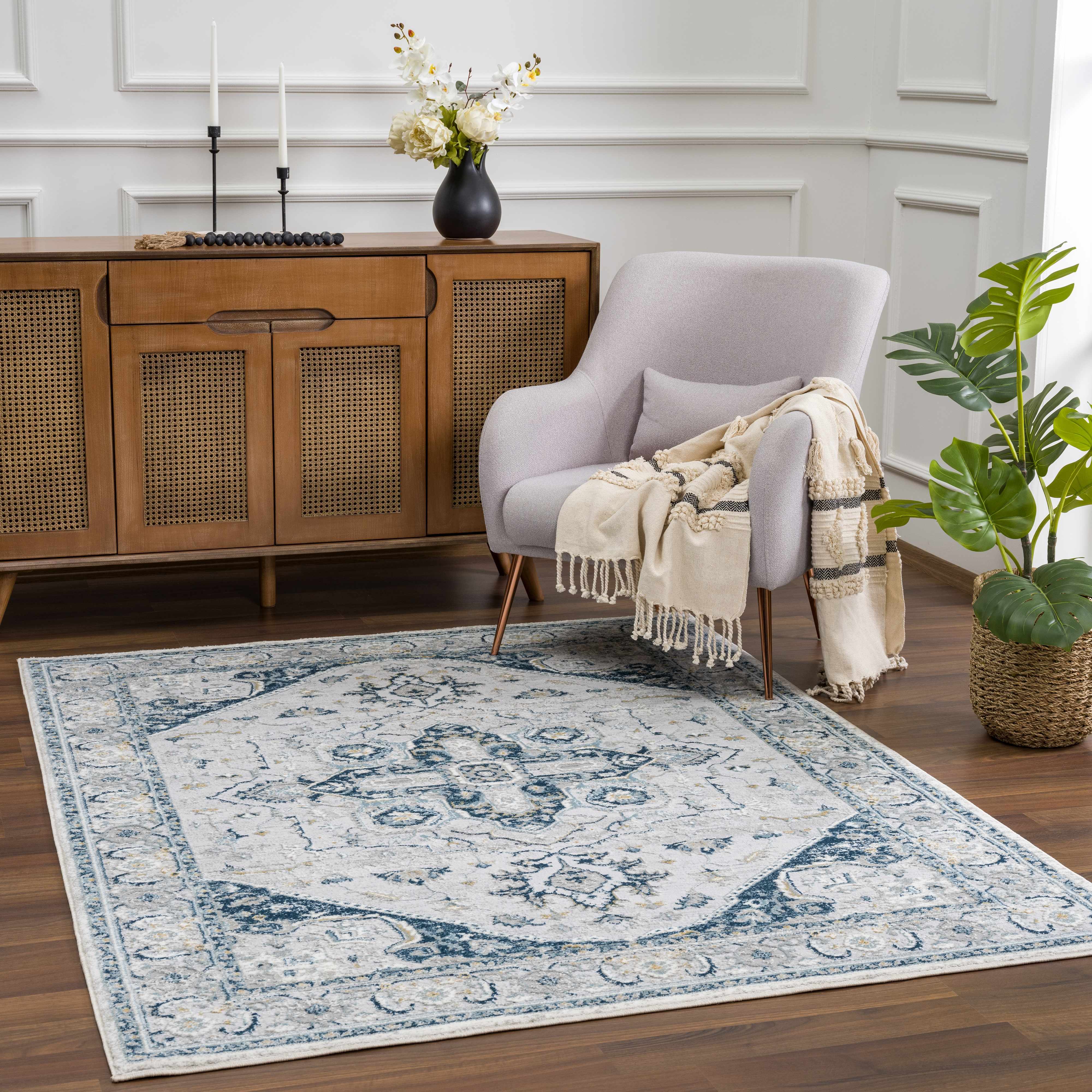 Liverpool Blue Area Rug - Clearance - Image 3