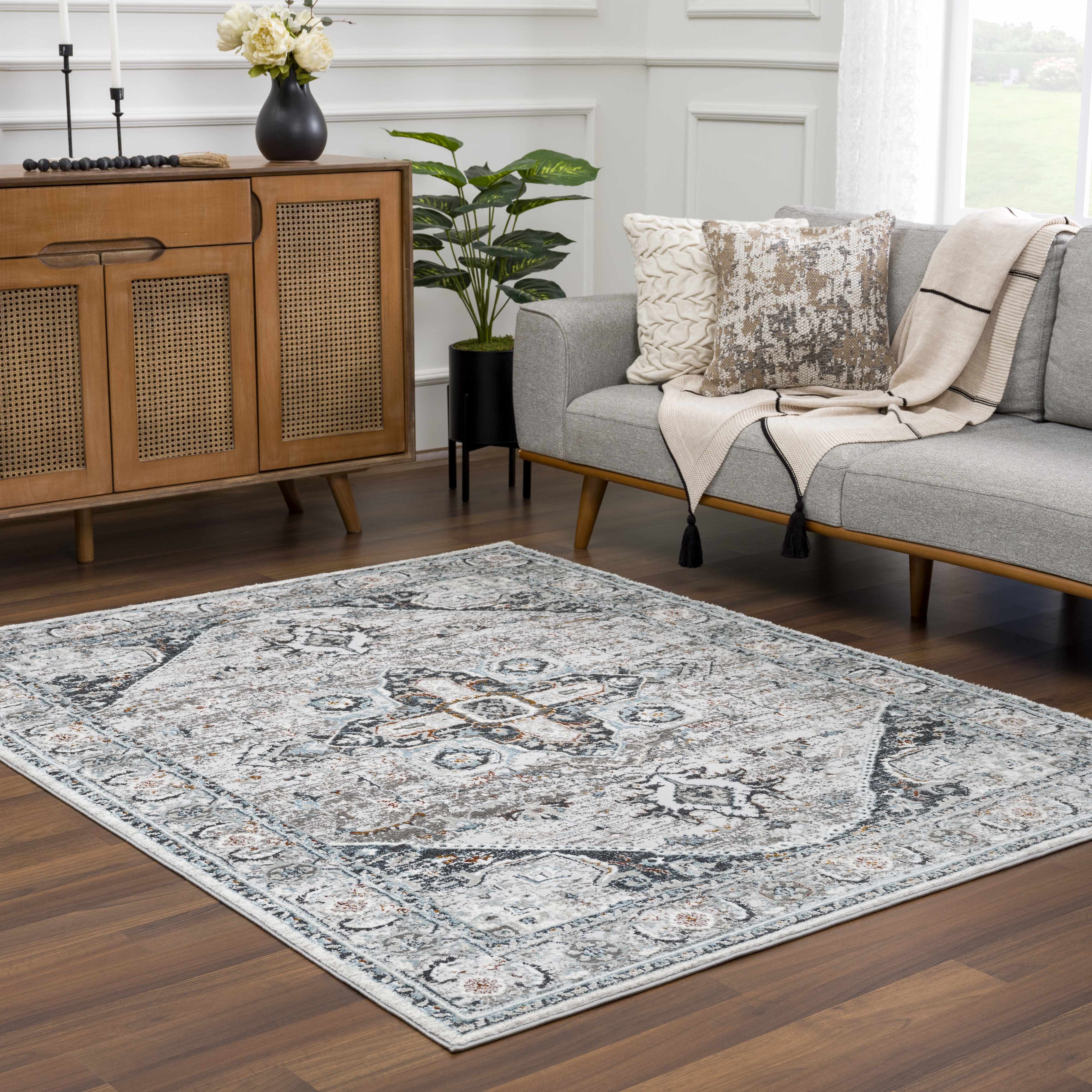 Liverpool Gray & Blue Area Rug - Clearance - Image 12