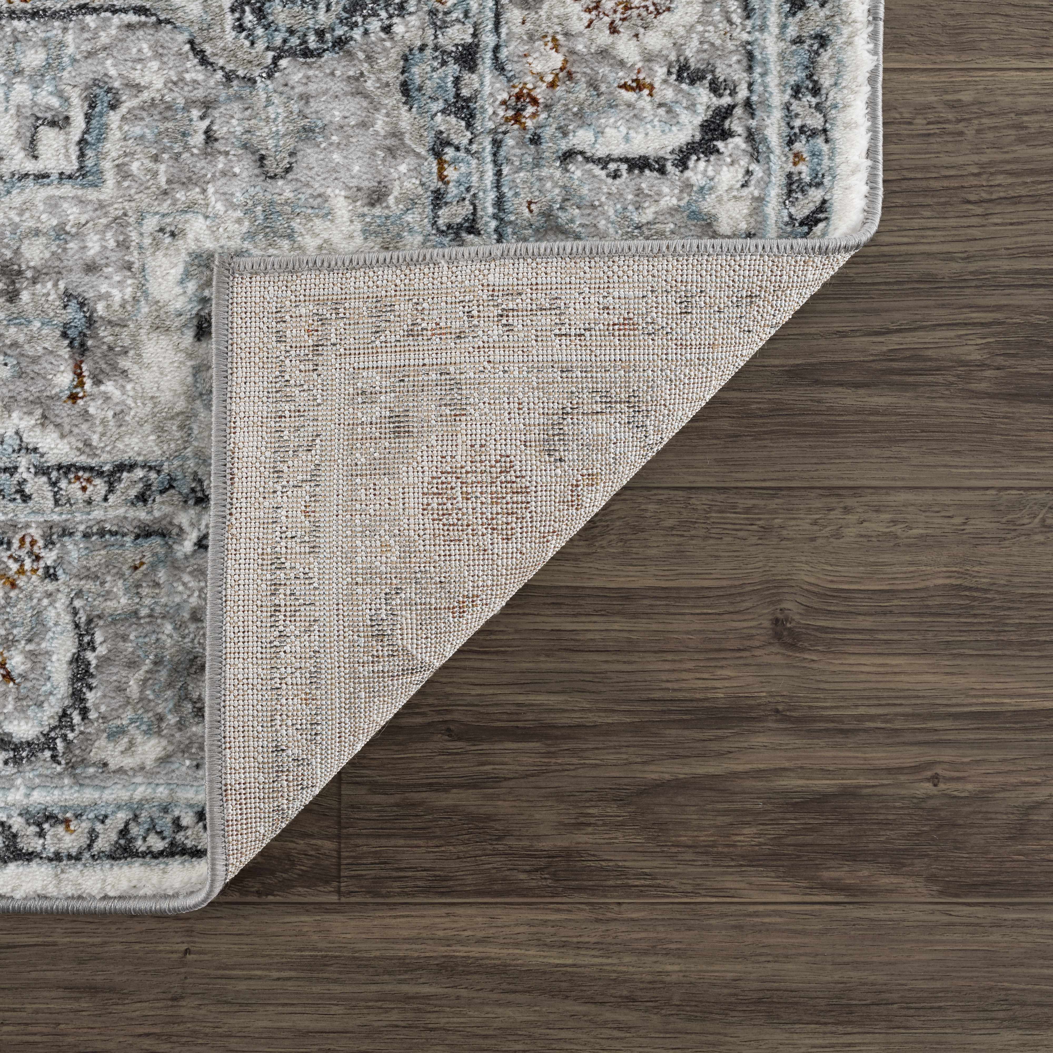 Liverpool Gray & Blue Area Rug - Clearance - Image 4