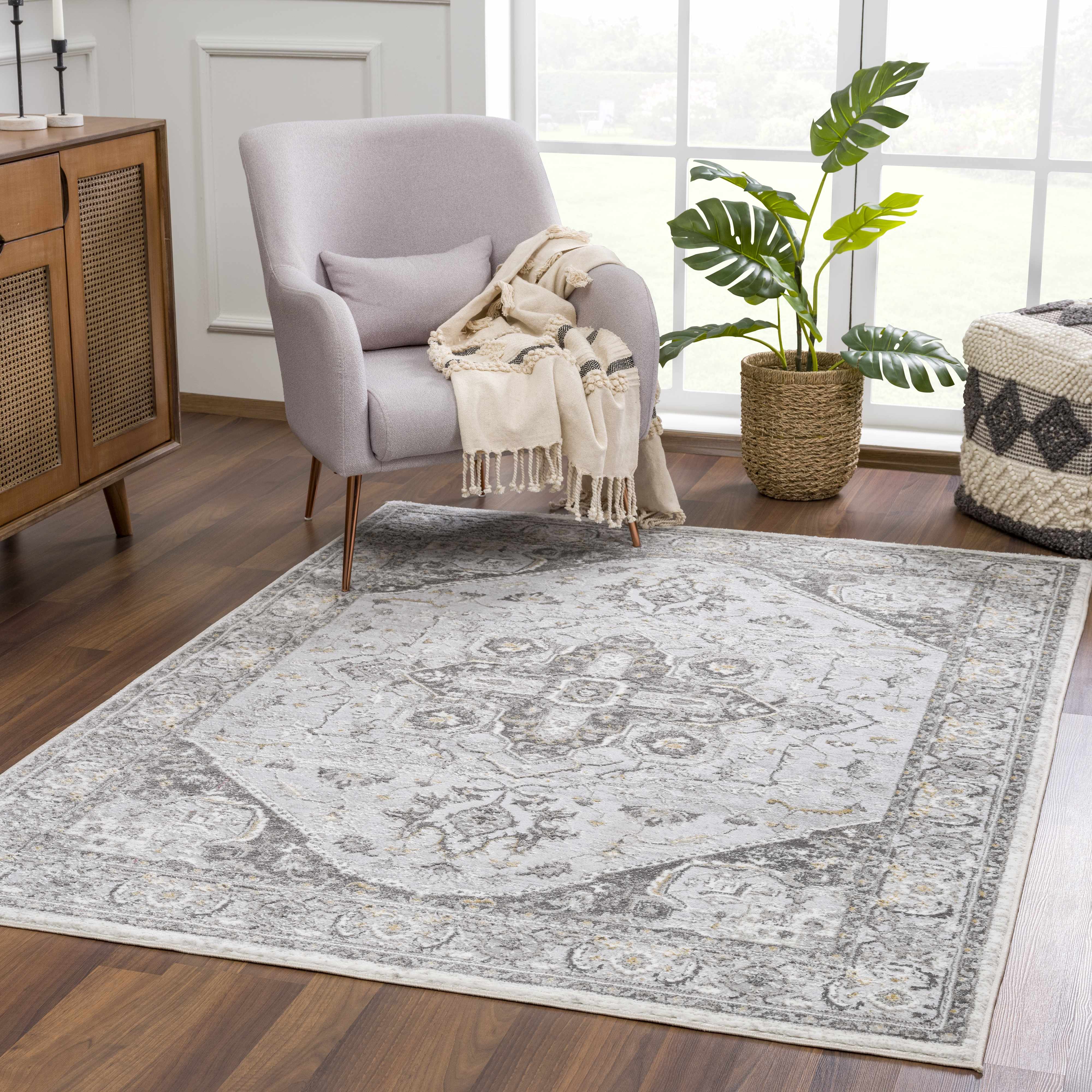 Liverpool Light Gray Area Rug - Clearance - Image 2