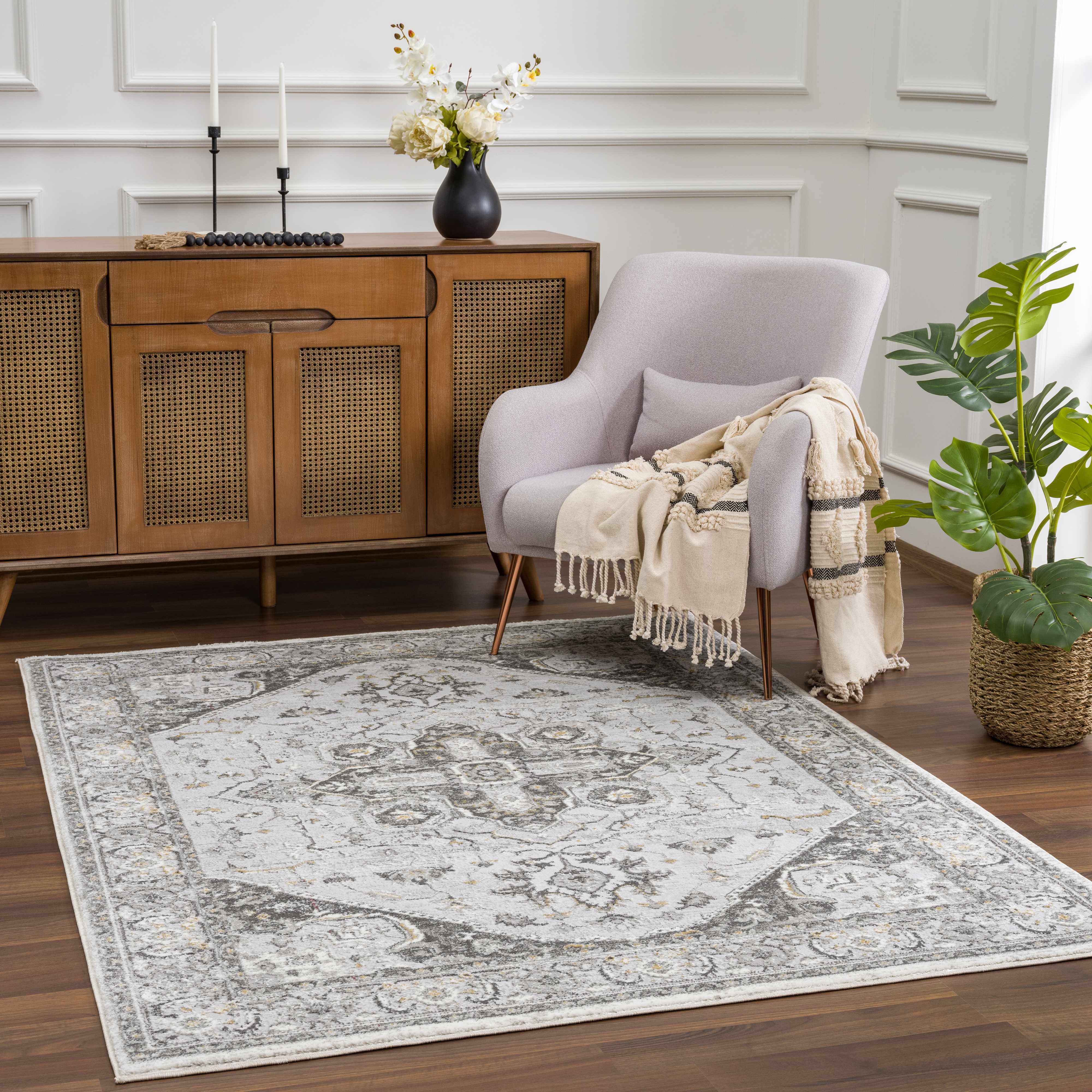 Liverpool Light Gray Area Rug - Clearance - Image 3