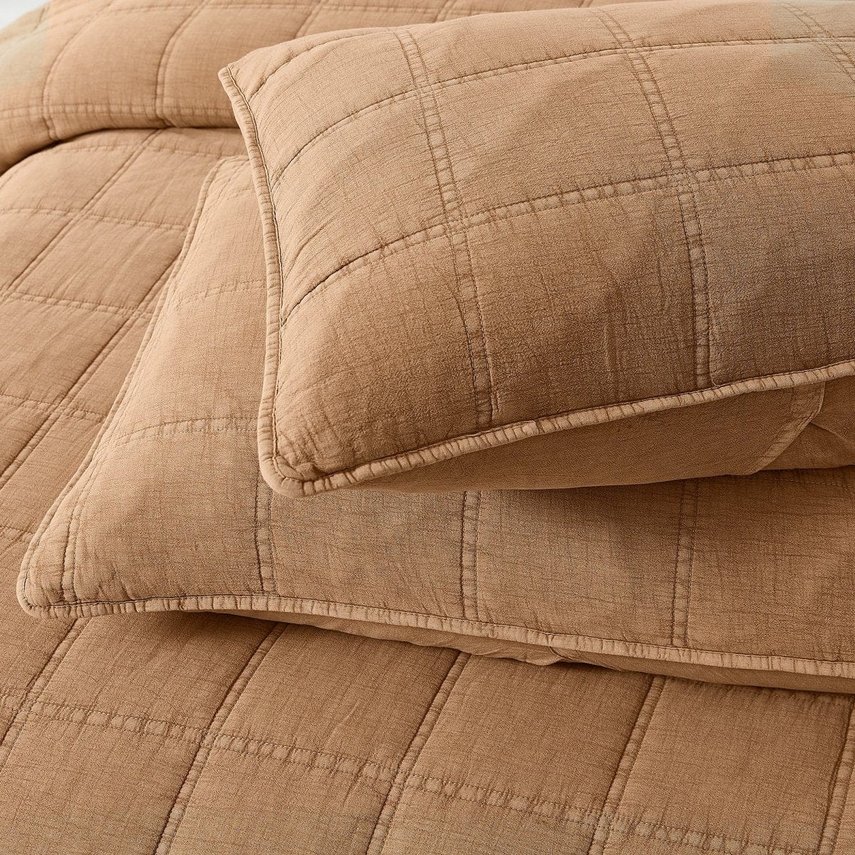 Logan Stone Washed Cotton Quilt 3 Piece Set - Image 15