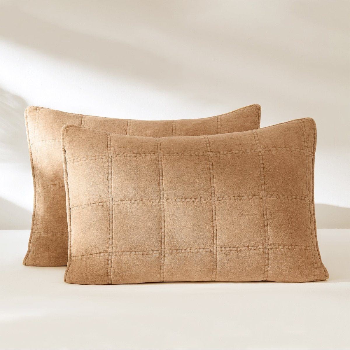 Logan Stone Washed Cotton Quilt 3 Piece Set - Image 16
