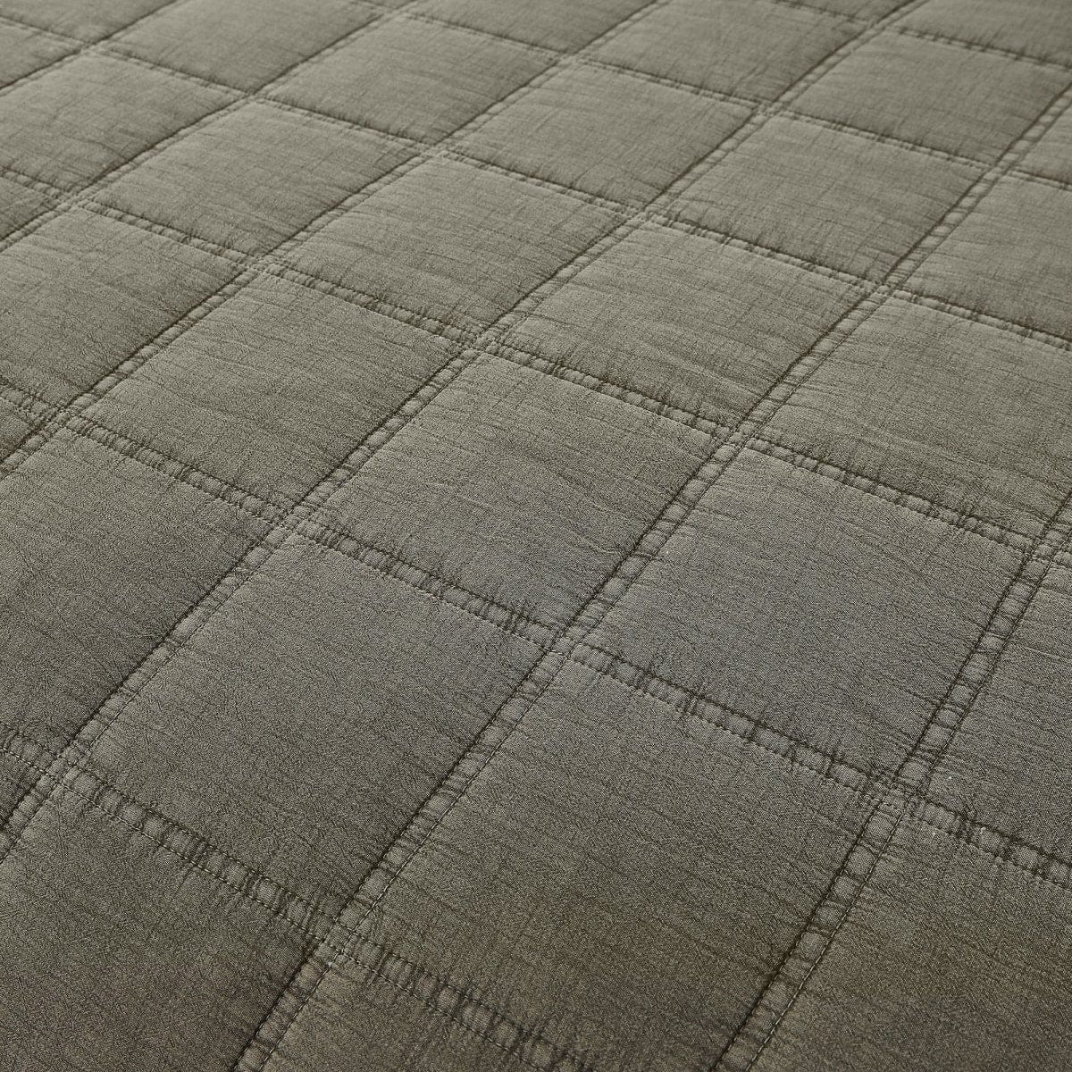Logan Stone Washed Cotton Quilt 3 Piece Set - Image 6
