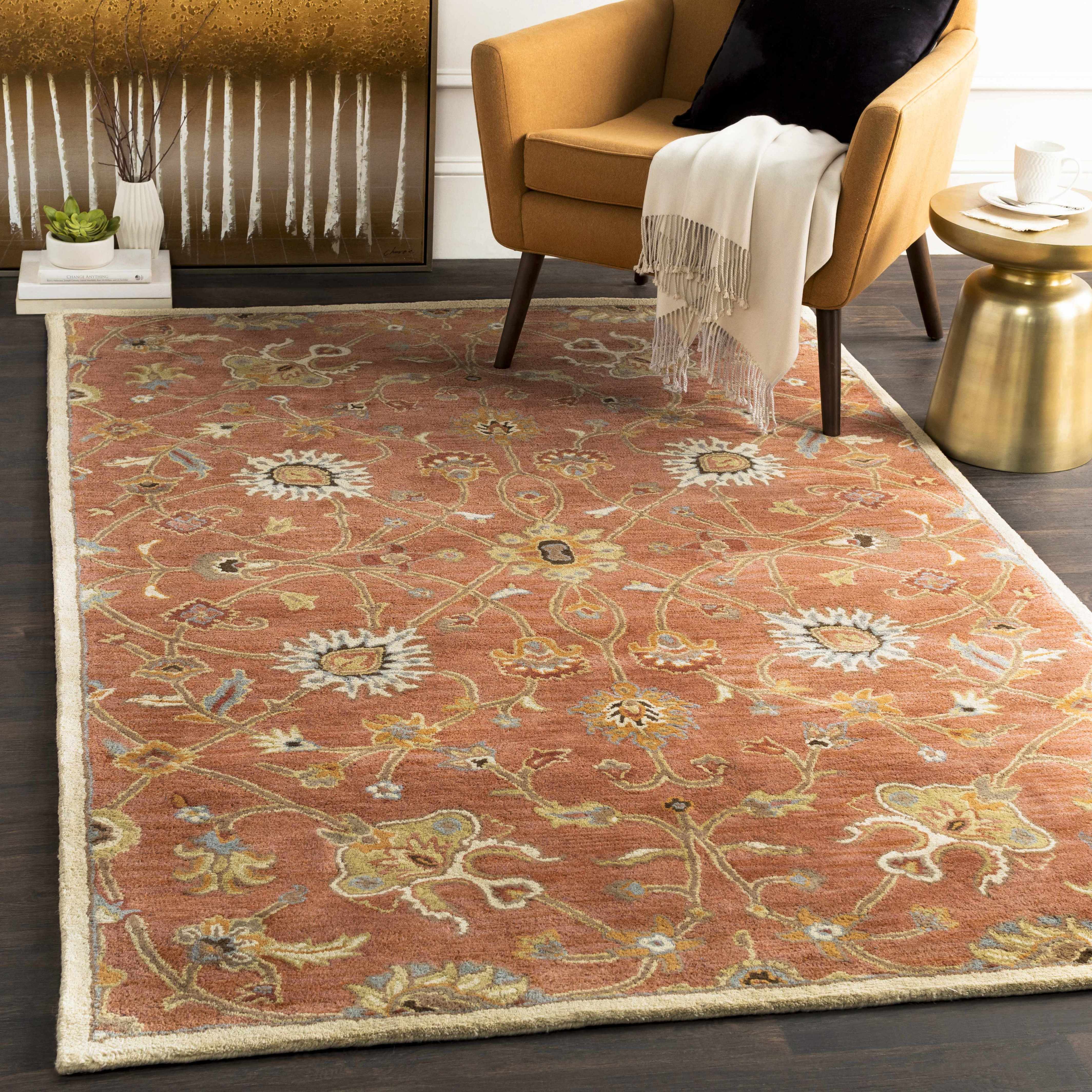 Logville Hand Tufted Rust 1119 Wool Rug - Image 2
