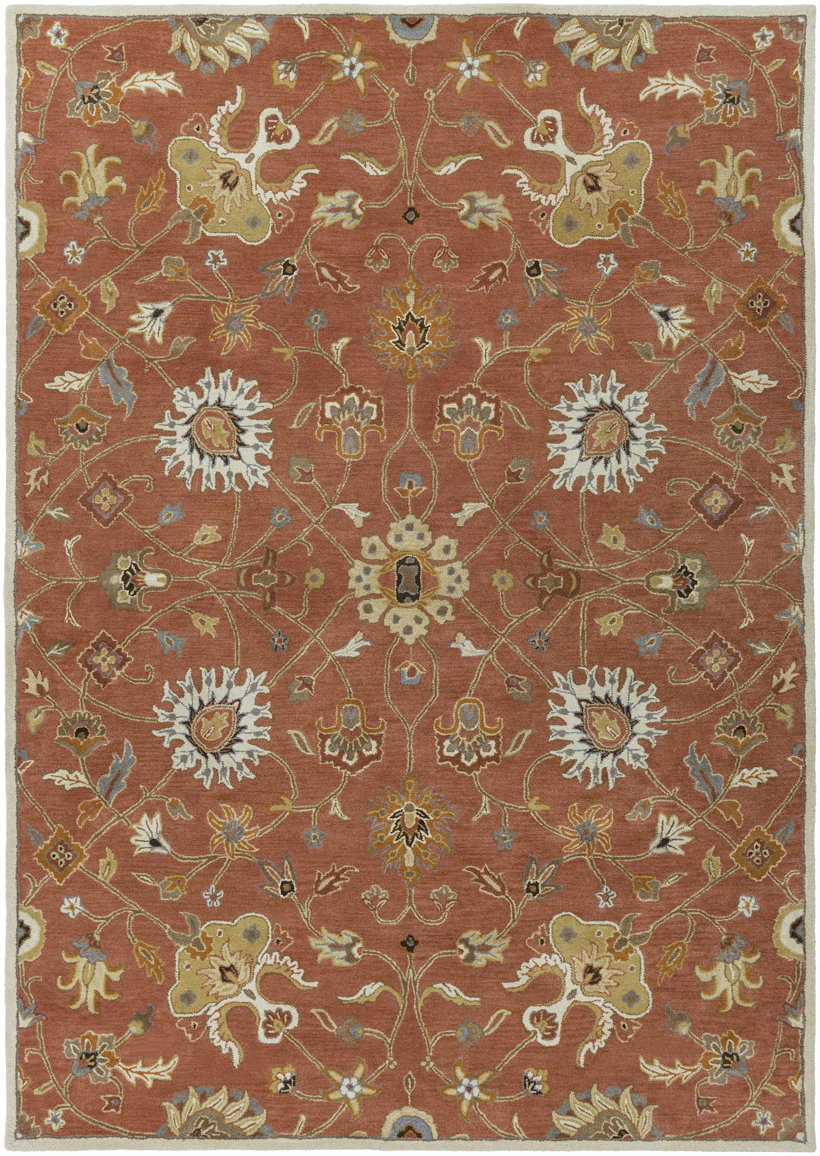 Logville Hand Tufted Rust 1119 Wool Rug - Image 4