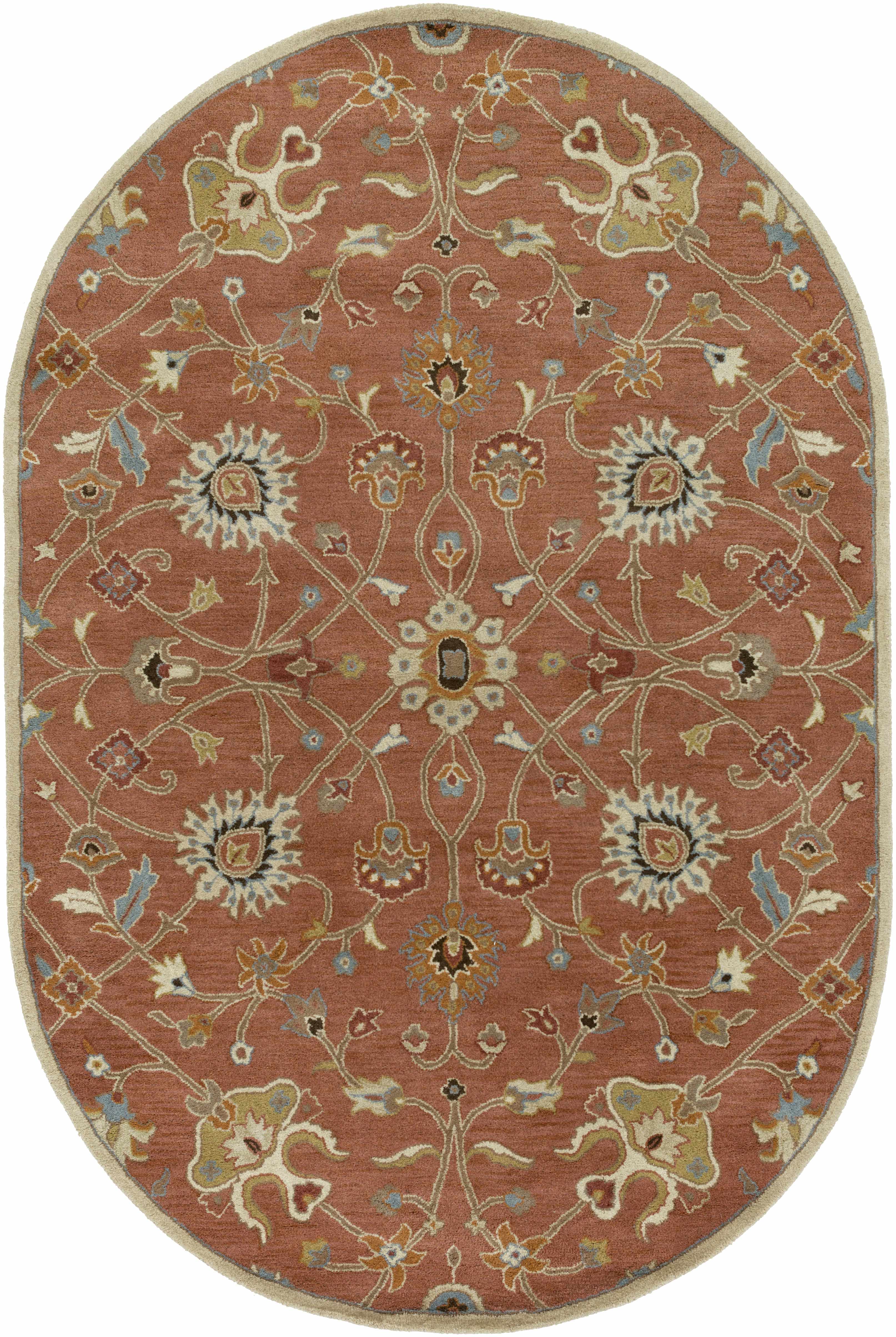 Logville Hand Tufted Rust 1119 Wool Rug - Image 6