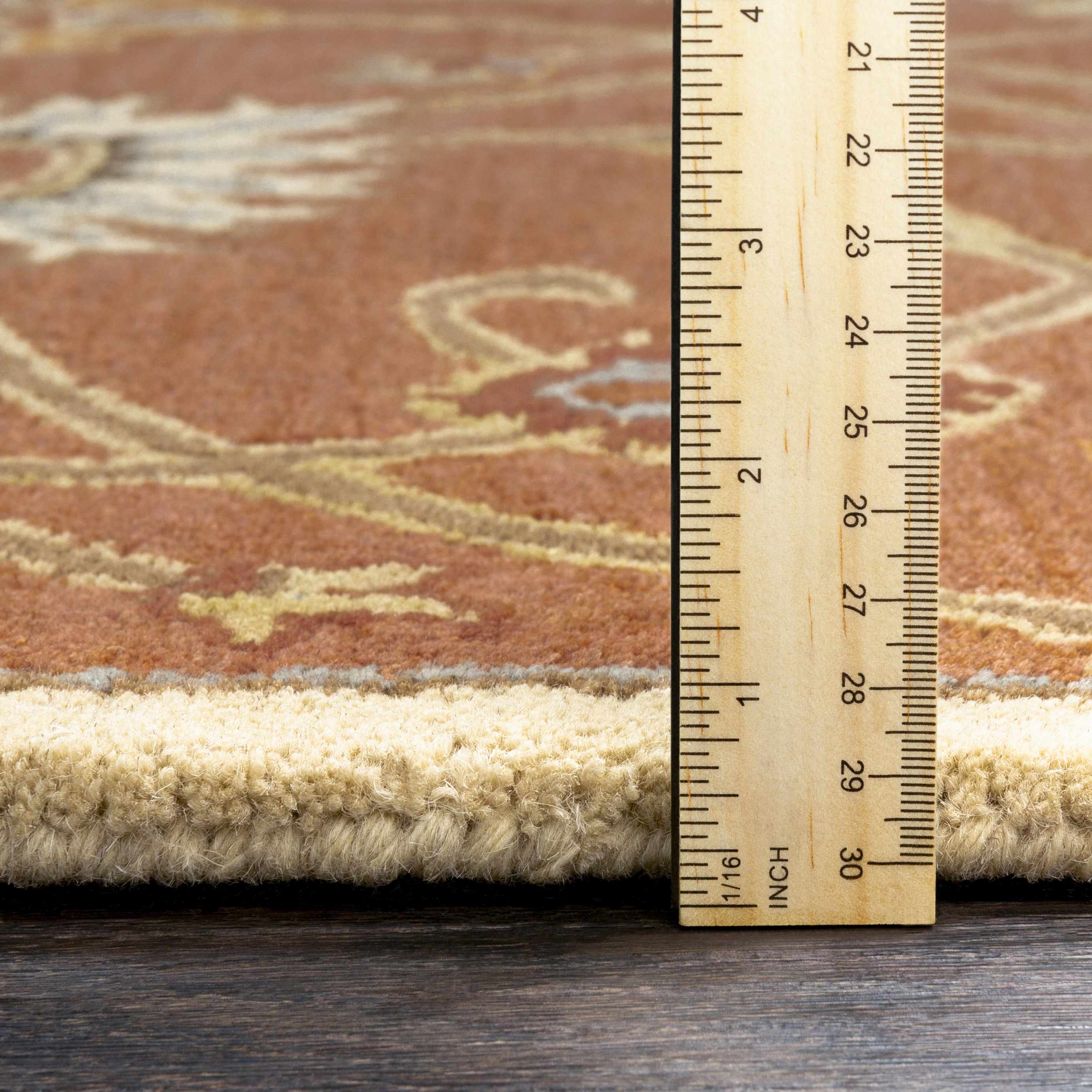 Logville Hand Tufted Rust 1119 Wool Rug - Image 7