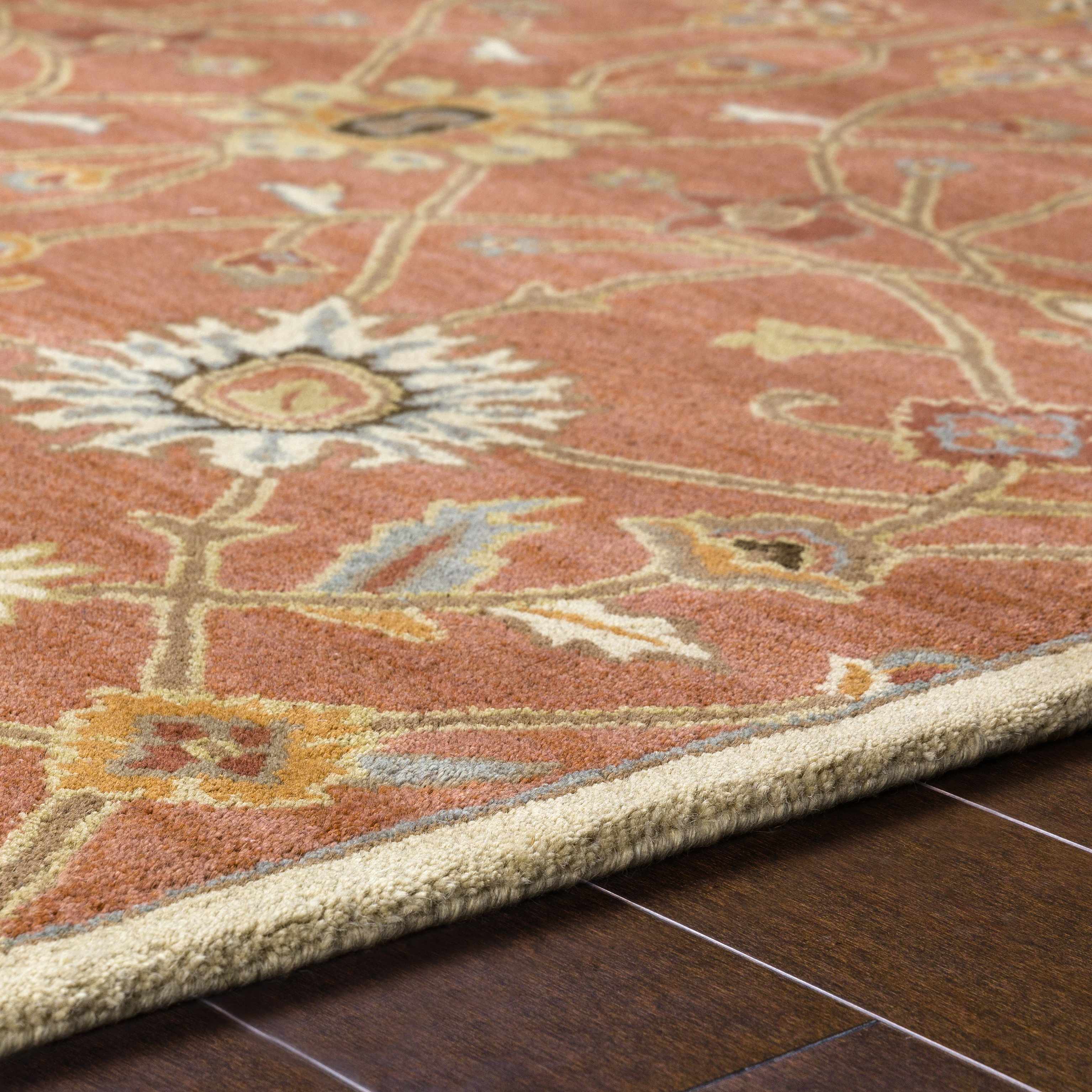 Logville Hand Tufted Rust 1119 Wool Rug - Image 8