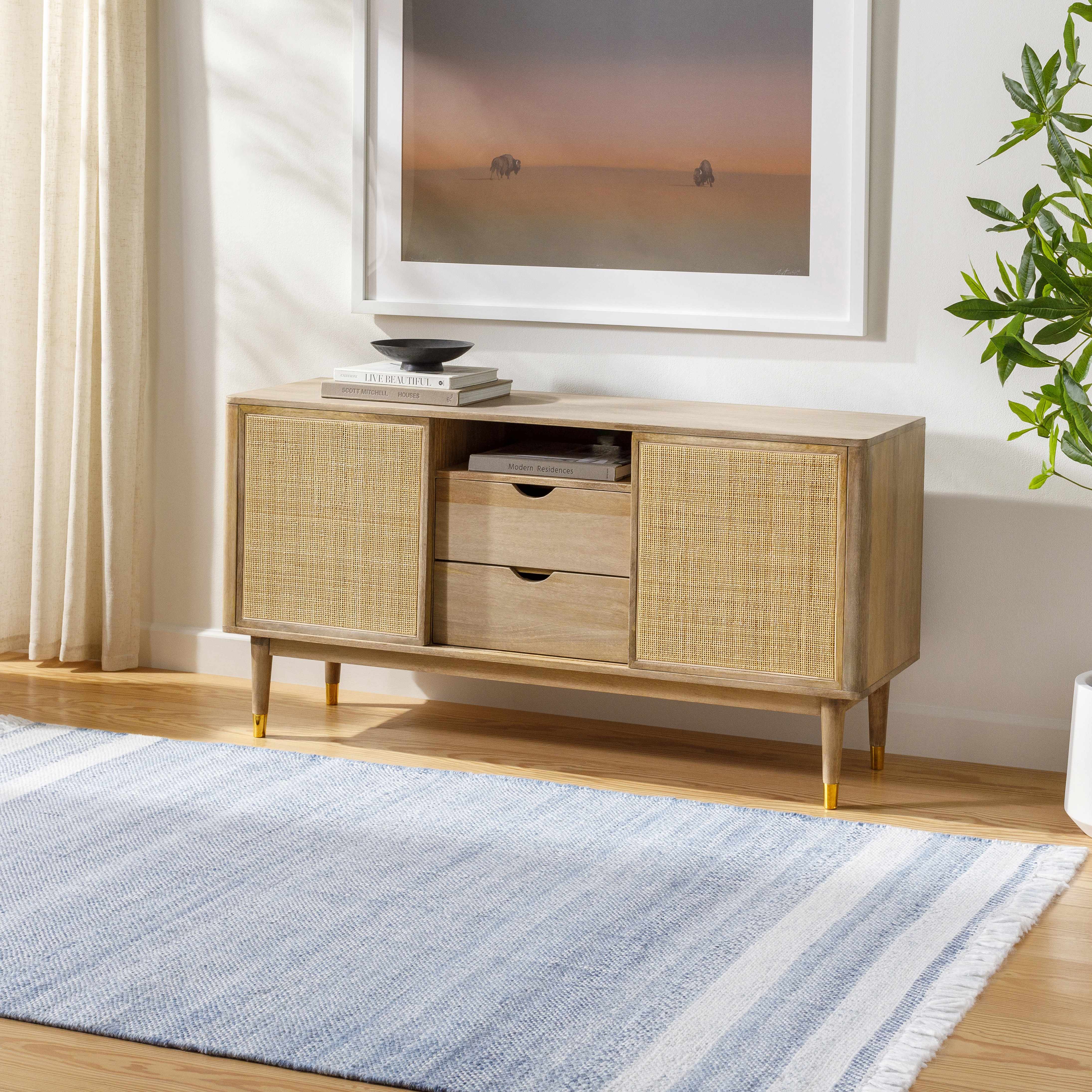 Loic Silver Blue Area Rug - Image 2