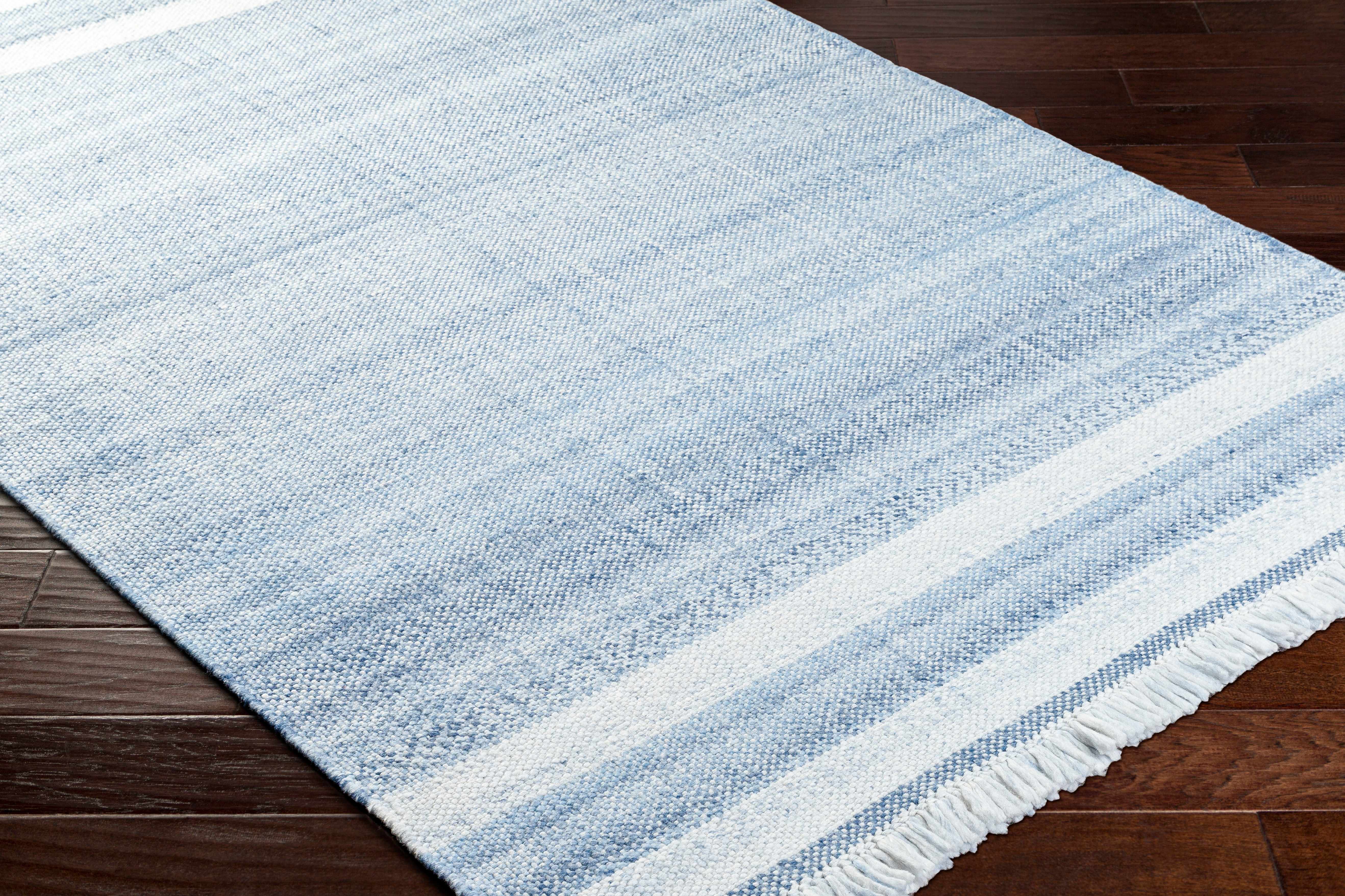 Loic Silver Blue Area Rug - Image 4