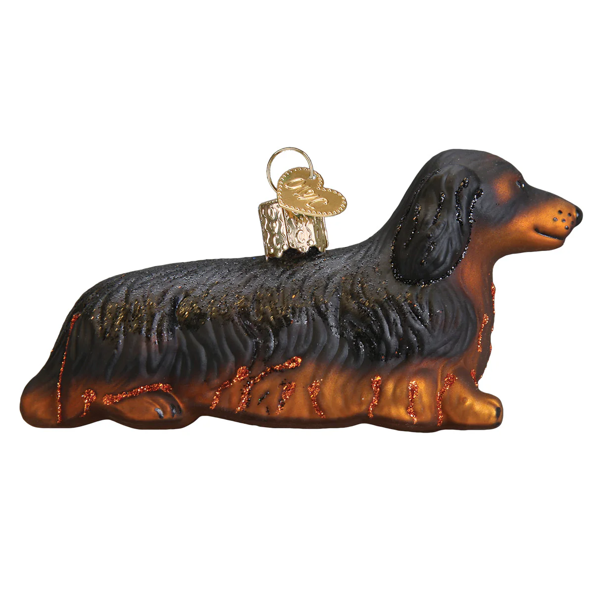 Long-Haired Dachshund Figurine by Old World Christmas - Image 4