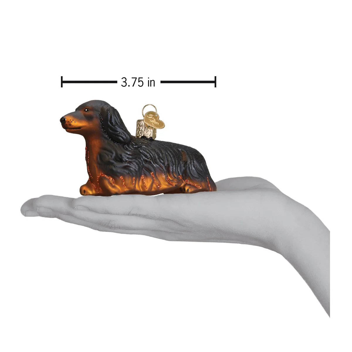 Long-Haired Dachshund Figurine by Old World Christmas - Image 6