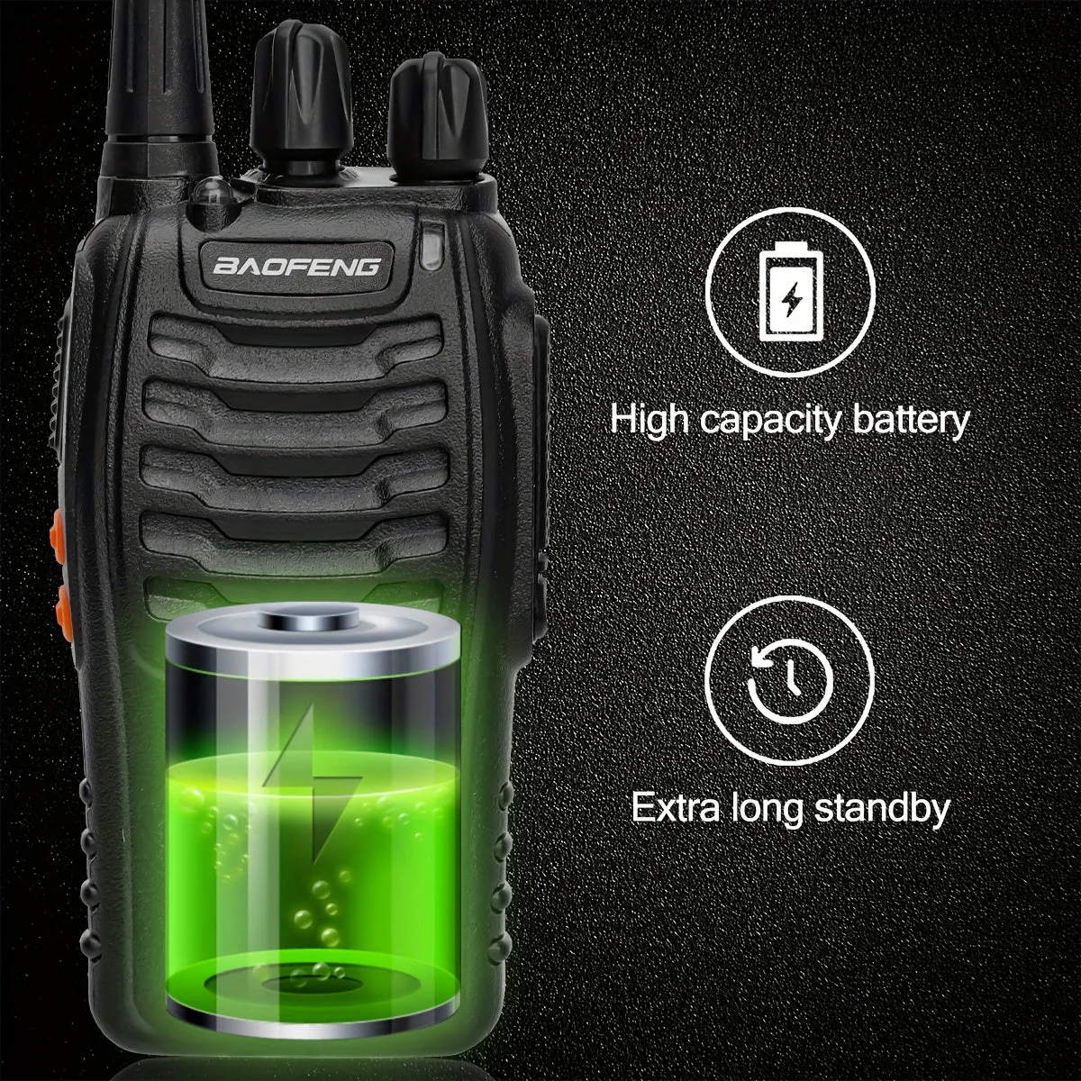 Long Range Walkie Talkies for Adults, Rechargeable 2-Way Radios with Earpieces - Image 5
