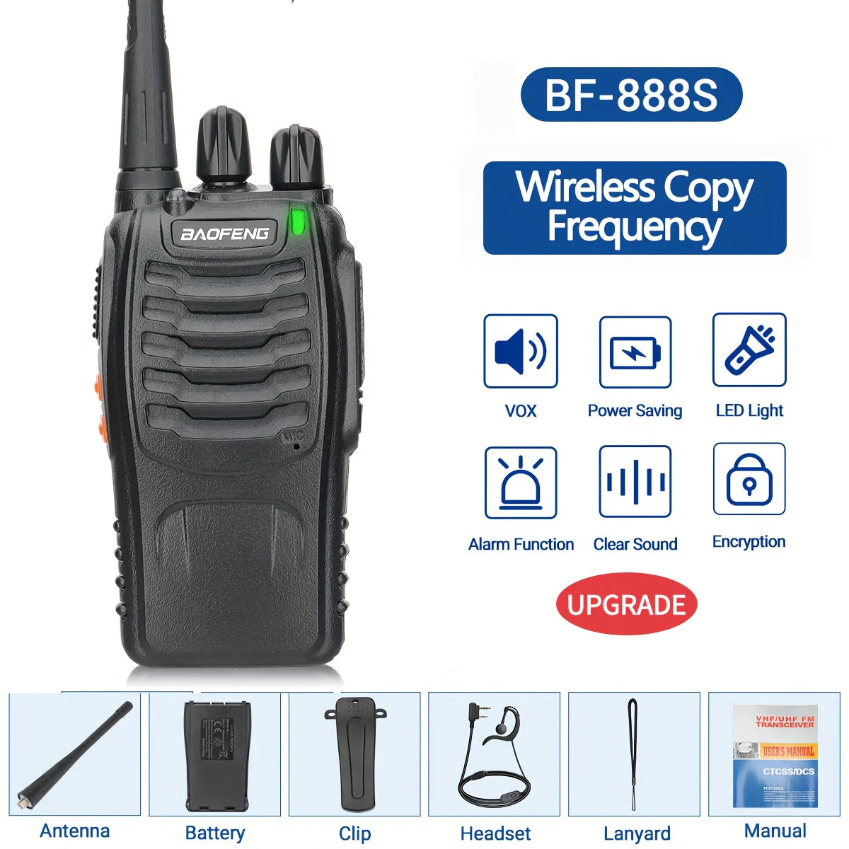 Long Range Walkie Talkies for Adults, Rechargeable 2-Way Radios with Earpieces - Image 7