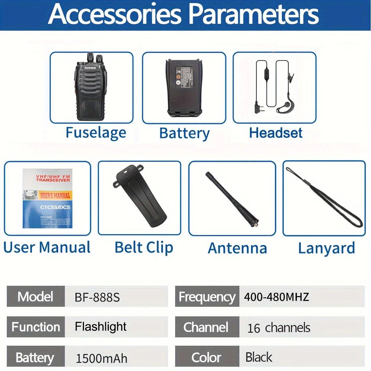 Long Range Walkie Talkies for Adults, Rechargeable 2-Way Radios with Earpieces - Image 9