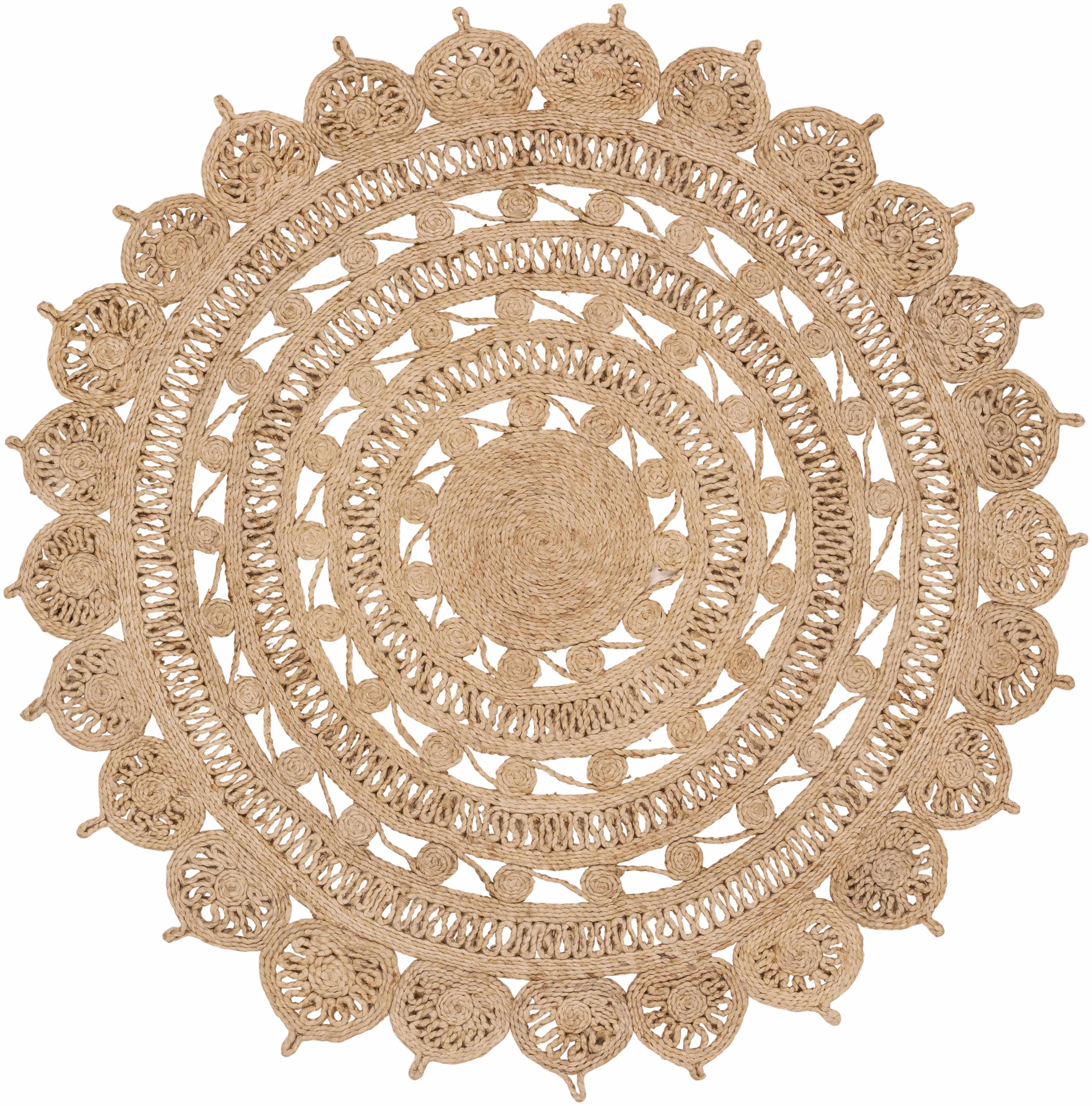 Longville Round Jute Rug - Clearance - Image 5