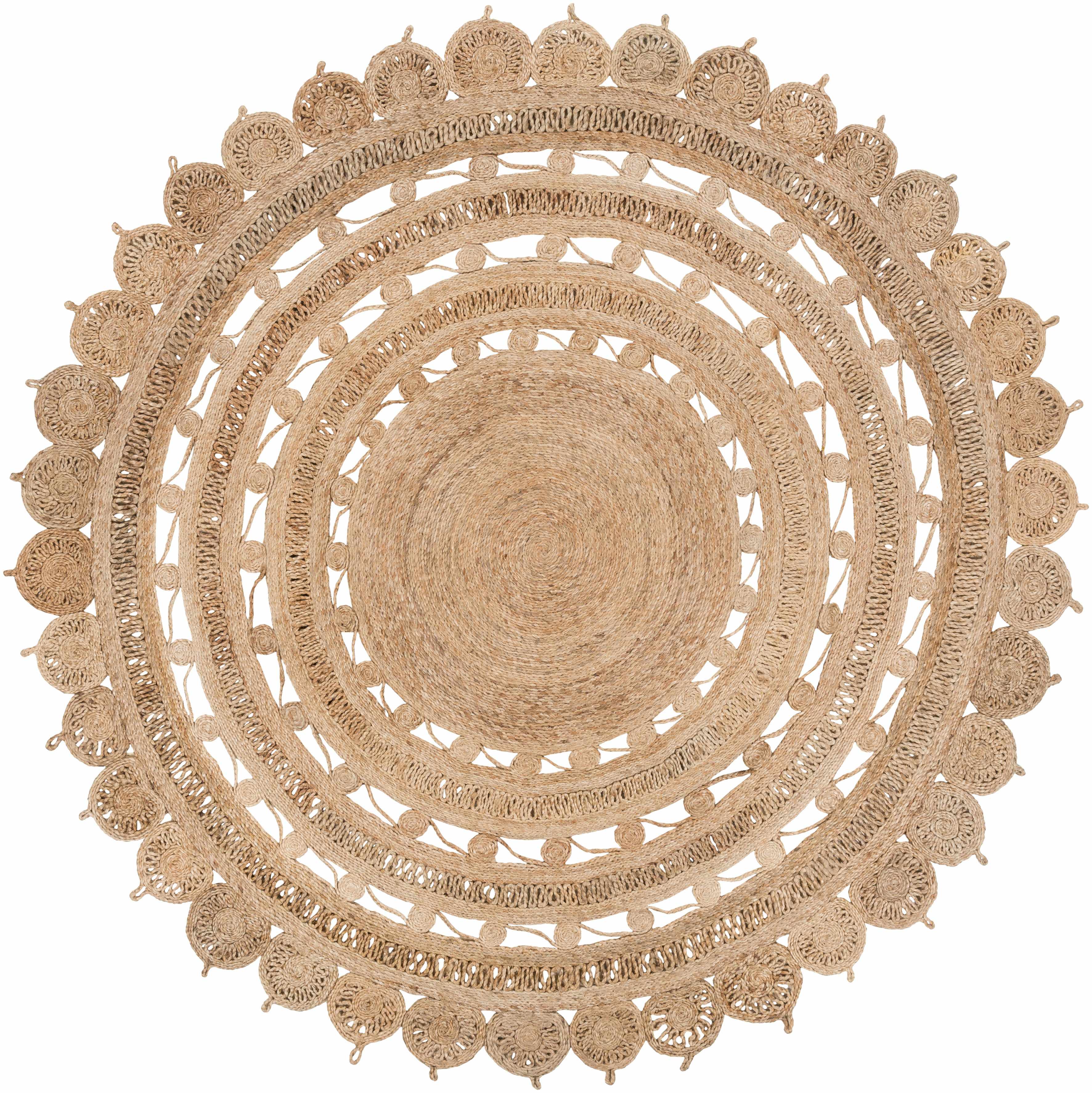 Longville Round Jute Rug - Clearance - Image 6