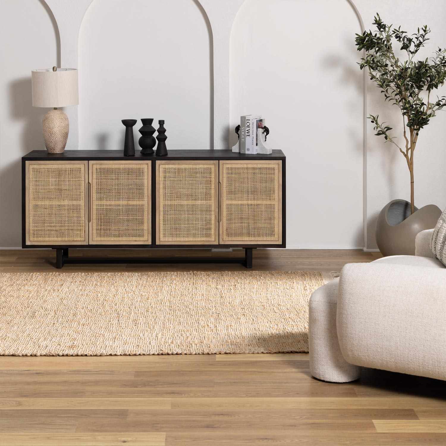 Lonut Checkered Jute Area Rug - Promo - Image 3