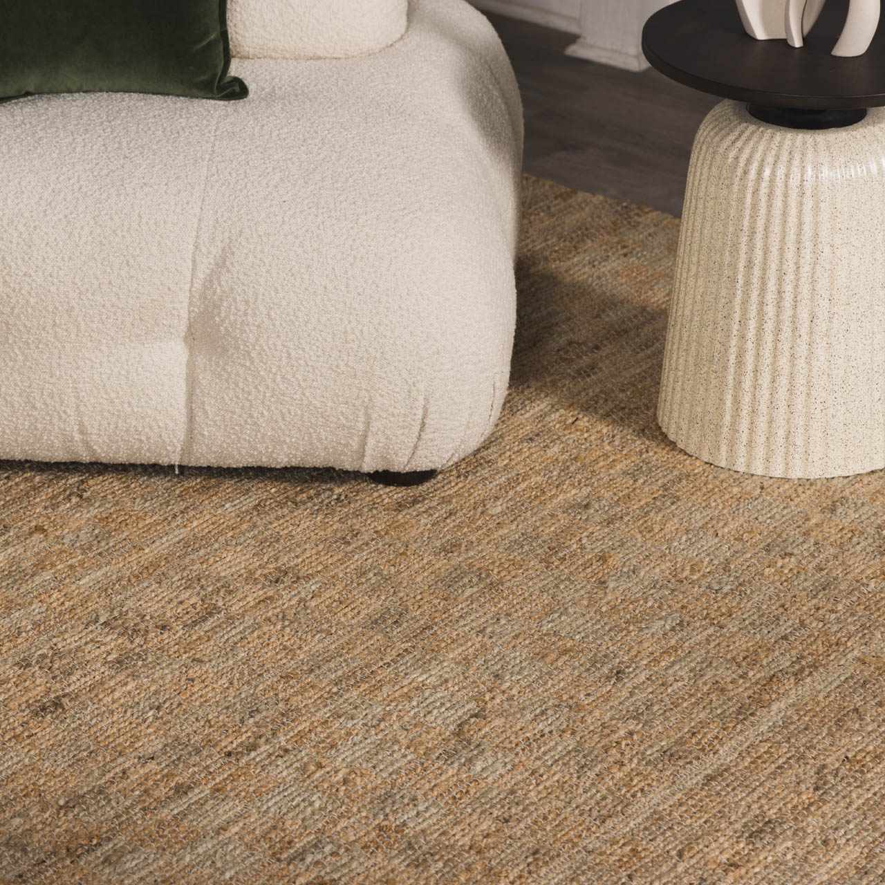 Lonut Checkered Jute Area Rug - Promo - Image 9
