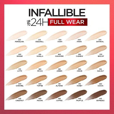 L'Oreal Paris Infallible Full Wear Waterproof Concealer 340 Fawn 0.33 fl oz - Imperfect Container - Image 6