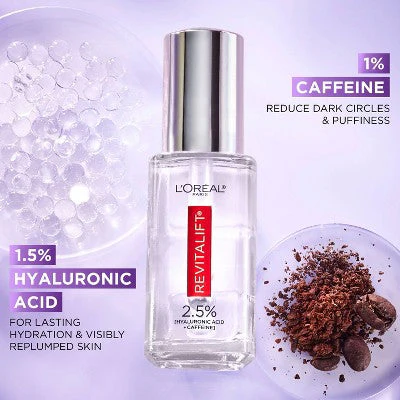 L'Oreal Paris Revitalift Derm Intensives Hyaluronic Acid+Caffeine 0.67 fl oz - Imperfect Box - Image 4