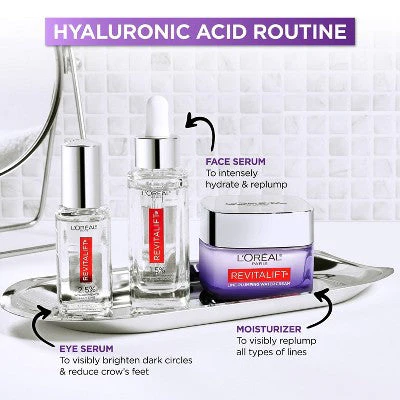 L'Oreal Paris Revitalift Derm Intensives Hyaluronic Acid+Caffeine 0.67 fl oz - Imperfect Box - Image 9