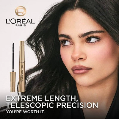 L'Oreal Paris Telescopic Original Mascara 905 Black 0.27 fl oz - Missing Box - Image 3