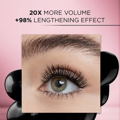 L'Oreal Paris Voluminous Lash Paradise Mascara 201 Black 0.28 fl oz - Imperfect Box - Image 4