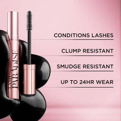 L'Oreal Paris Voluminous Lash Paradise Mascara 201 Black 0.28 fl oz - Imperfect Box - Image 6