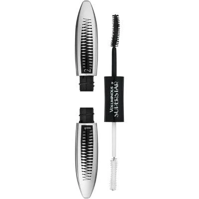 L'Oreal Paris Voluminous Superstar Mascara 621 Blackest Black 0.41 fl oz - New - Image 2