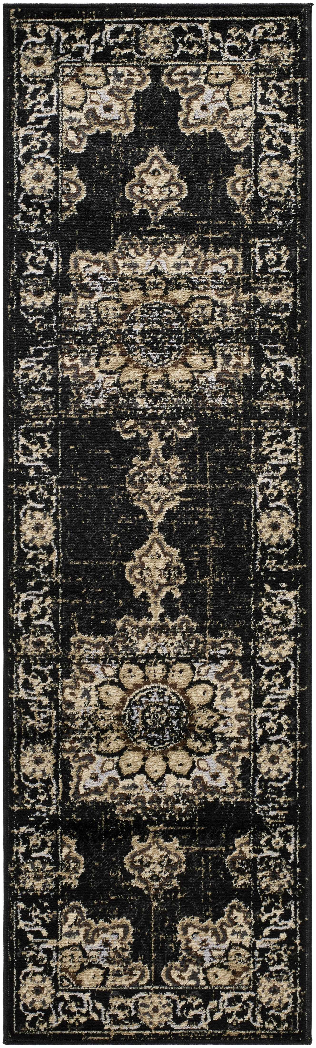 Lostwithiel Black Medallion Rug - Image 8
