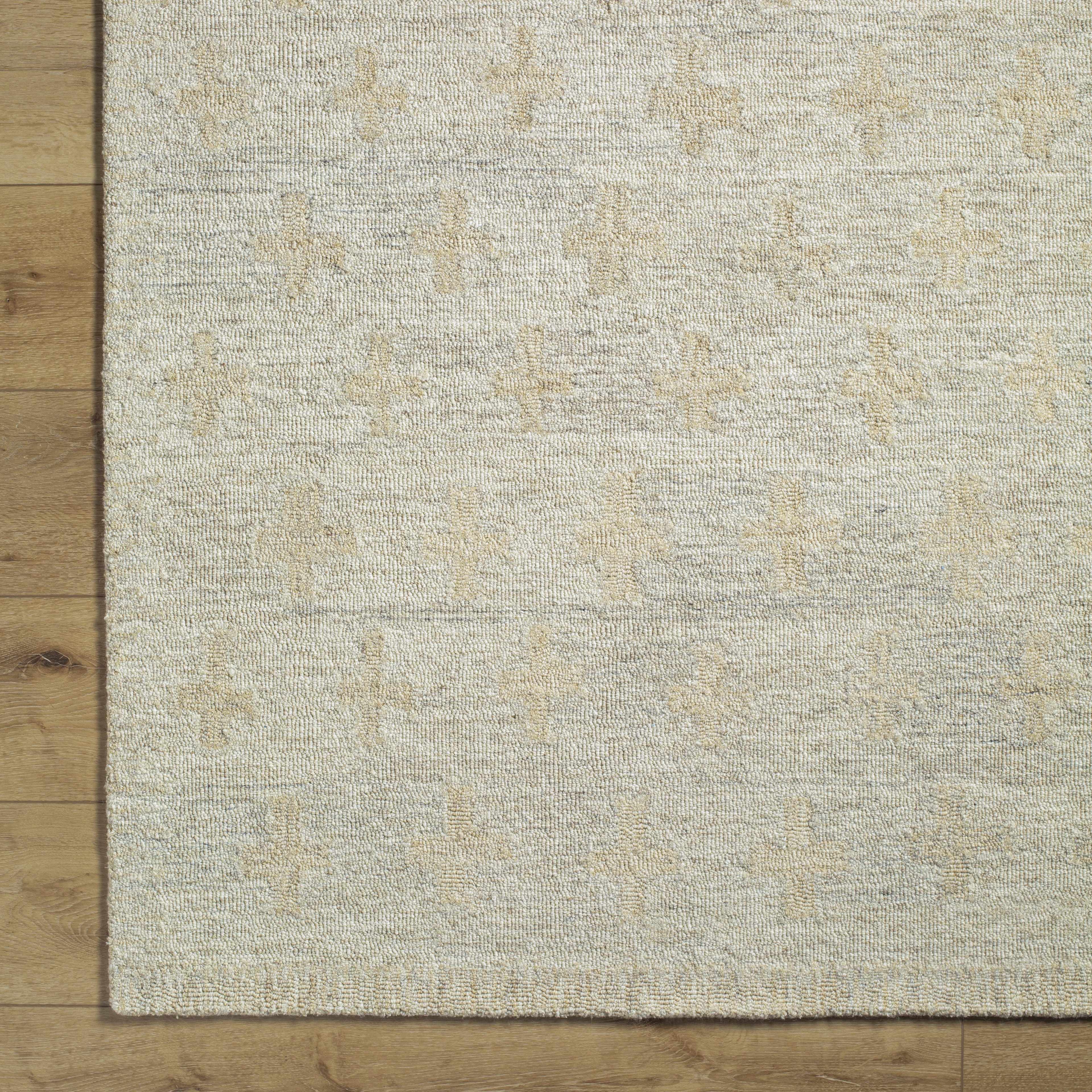 Lotta Peach Modern Wool Area Rug - Image 6