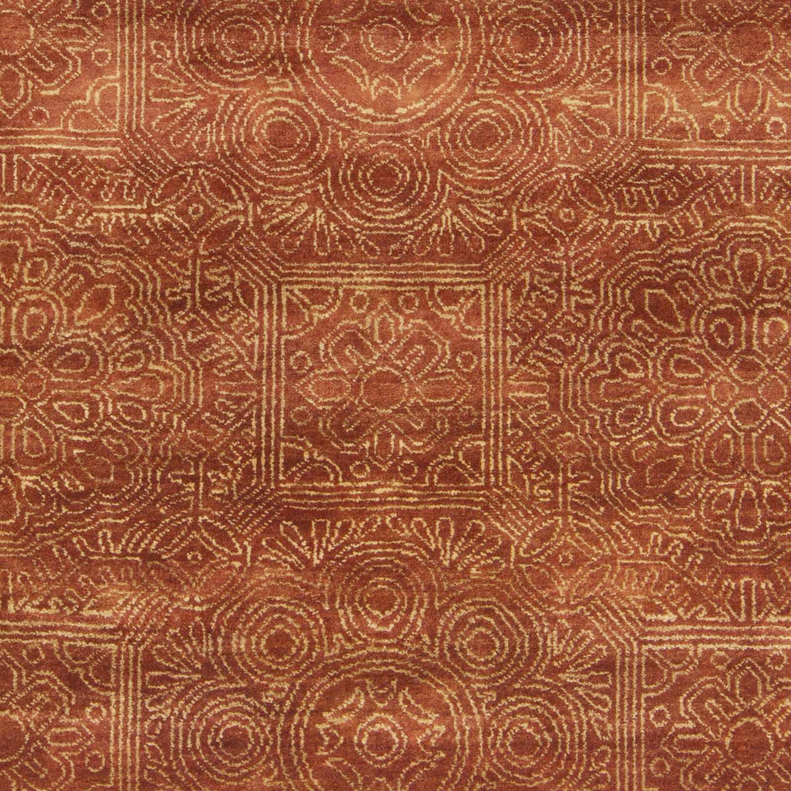 Lottsburg Premium Orange Wool Rug - Clearance - Image 4