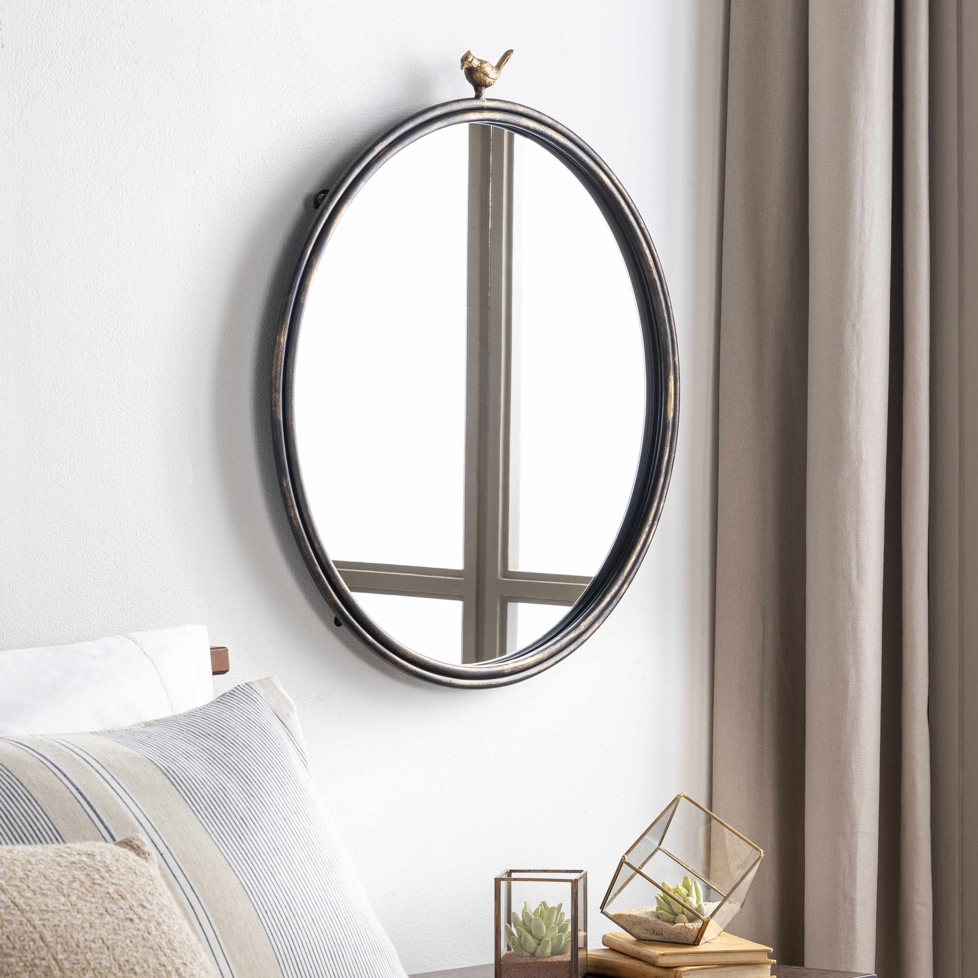 Loughlinstown Gold Frame Round Mirror - Image 3