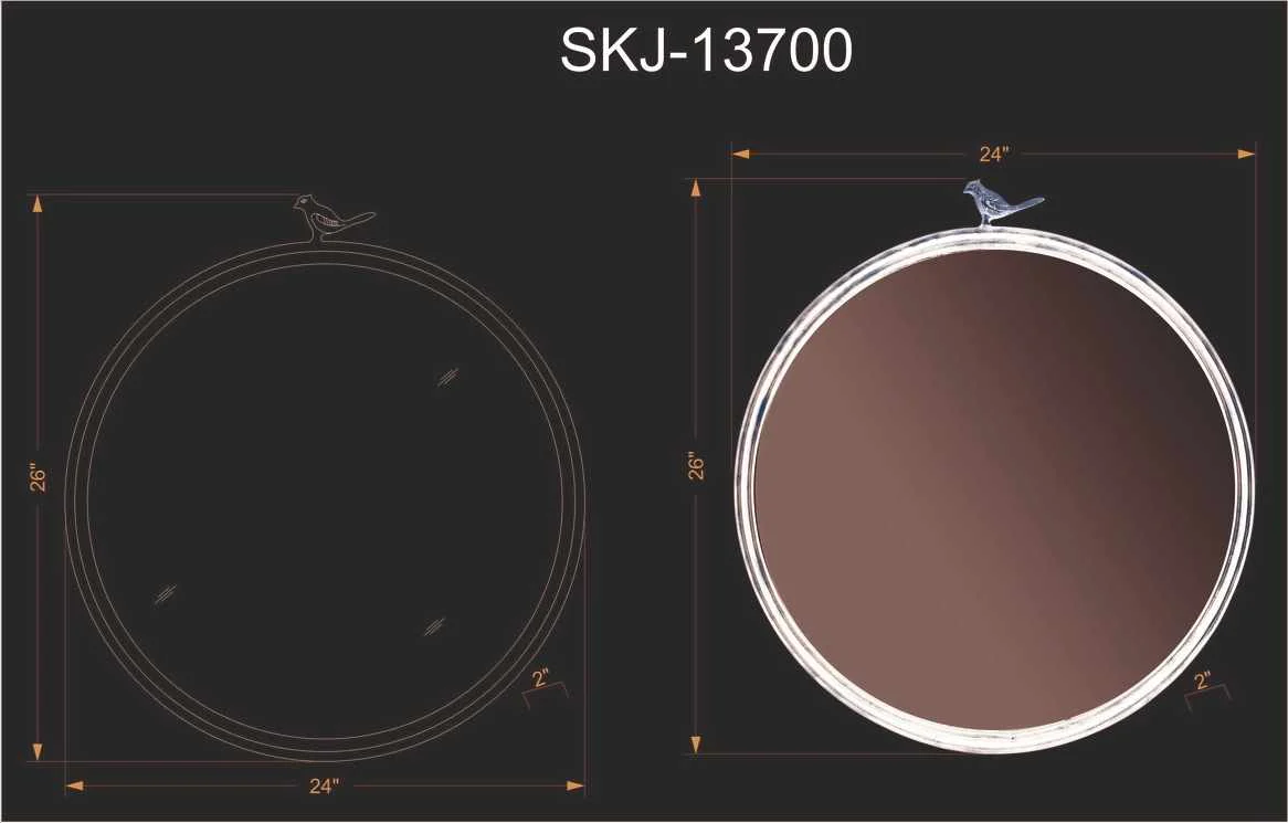 Loughlinstown Gold Frame Round Mirror - Image 7