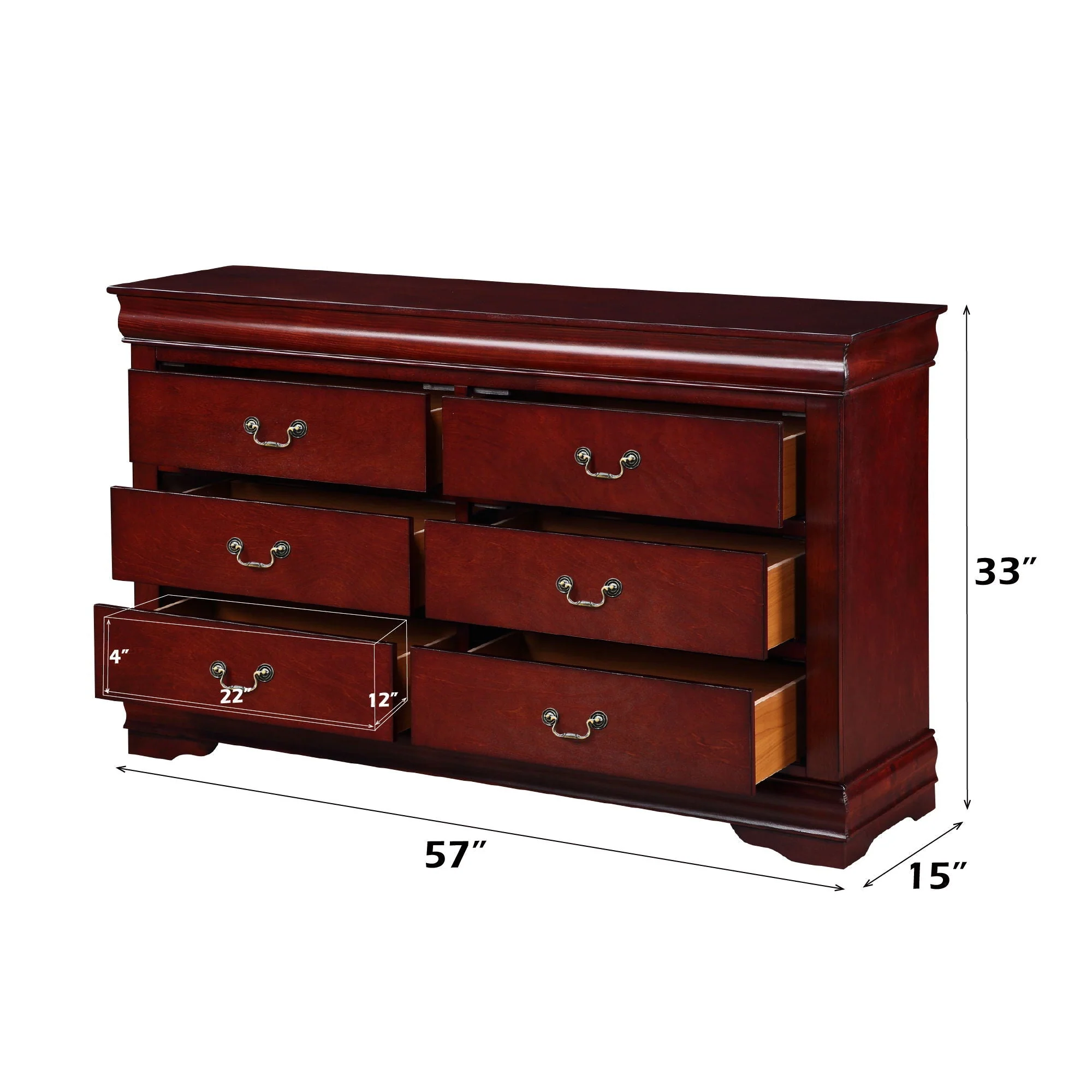 Louis Philippe - Bedroom Dresser, Sleek Design - Image 6