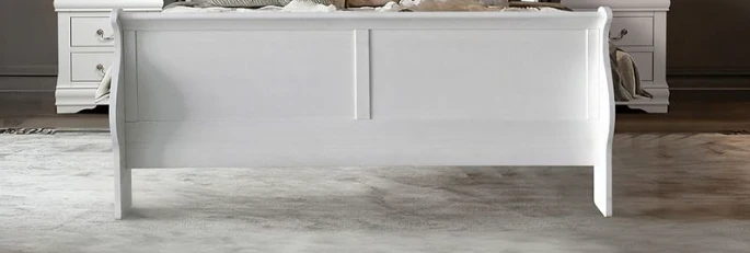 Louis Philippe III White Finish Queen Bed - Image 5