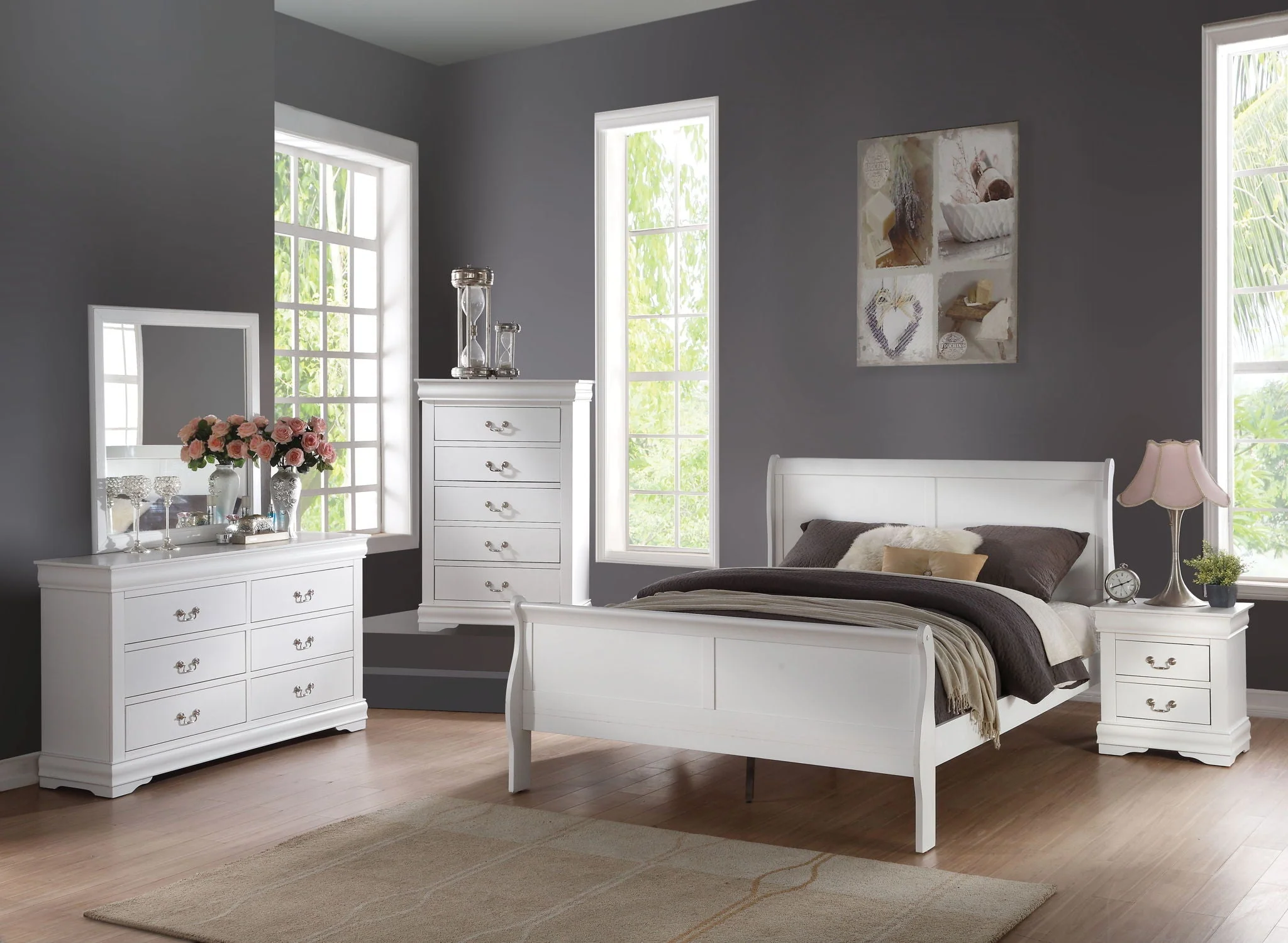 Louis Philippe - Sleigh Style Bed - Image 15