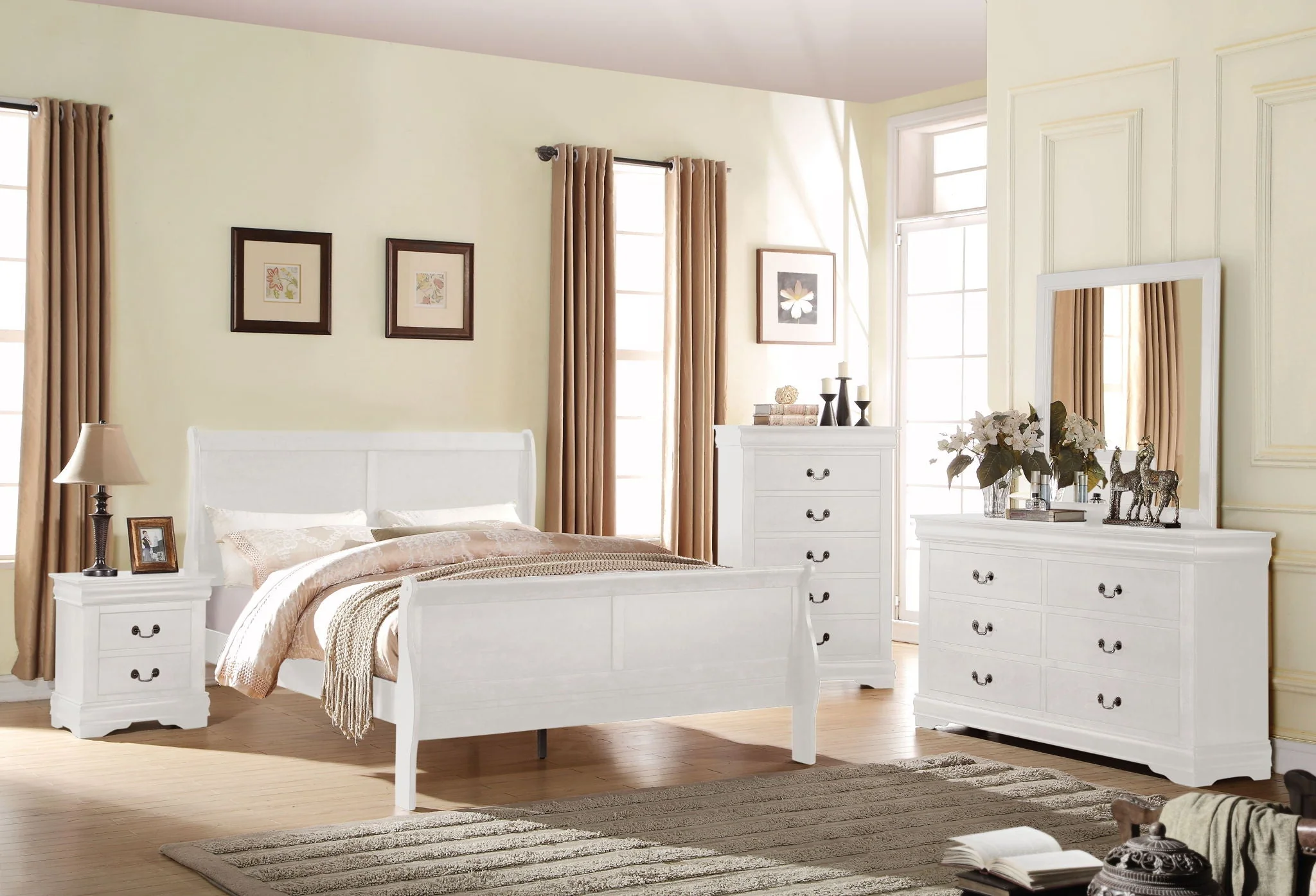 Louis Philippe - Sleigh Style Bed - Image 41