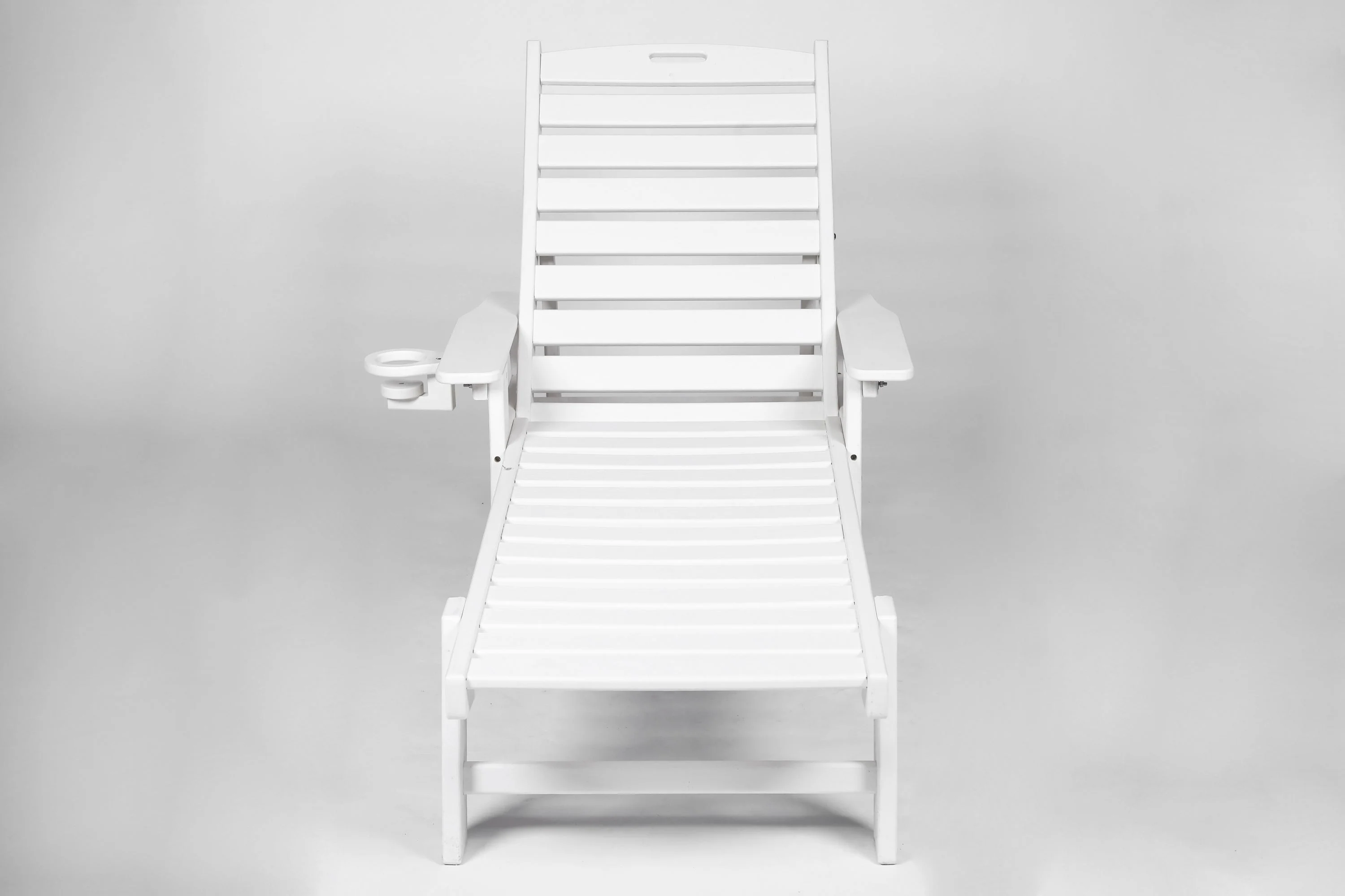 Lounge Chair Outdoor with Wood Texture, HDPE, Adjustable Backrest - Image 10