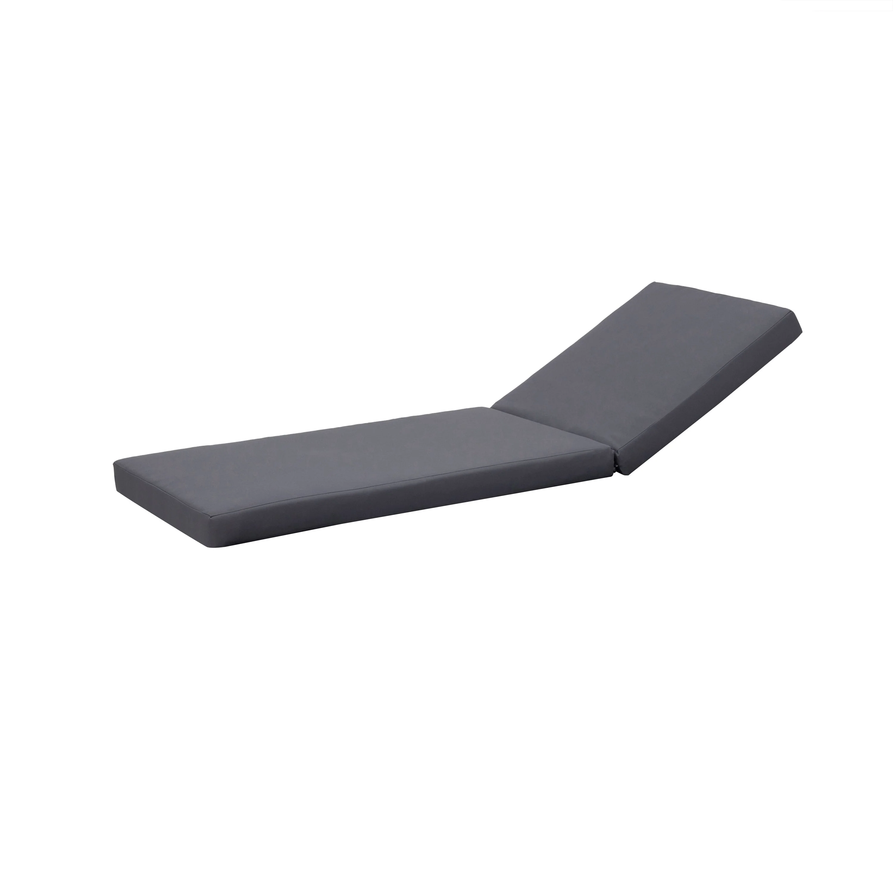 Lounge Chaise Set in Black Acacia Wood with Water-Resistant Cushions - Image 13