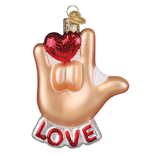 Love Sign Language Ornament - Image 3