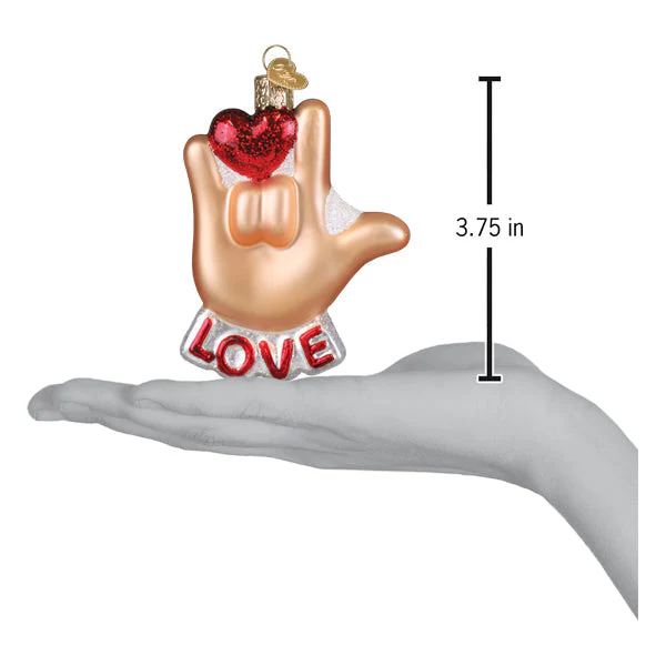 Love Sign Language Ornament - Image 6