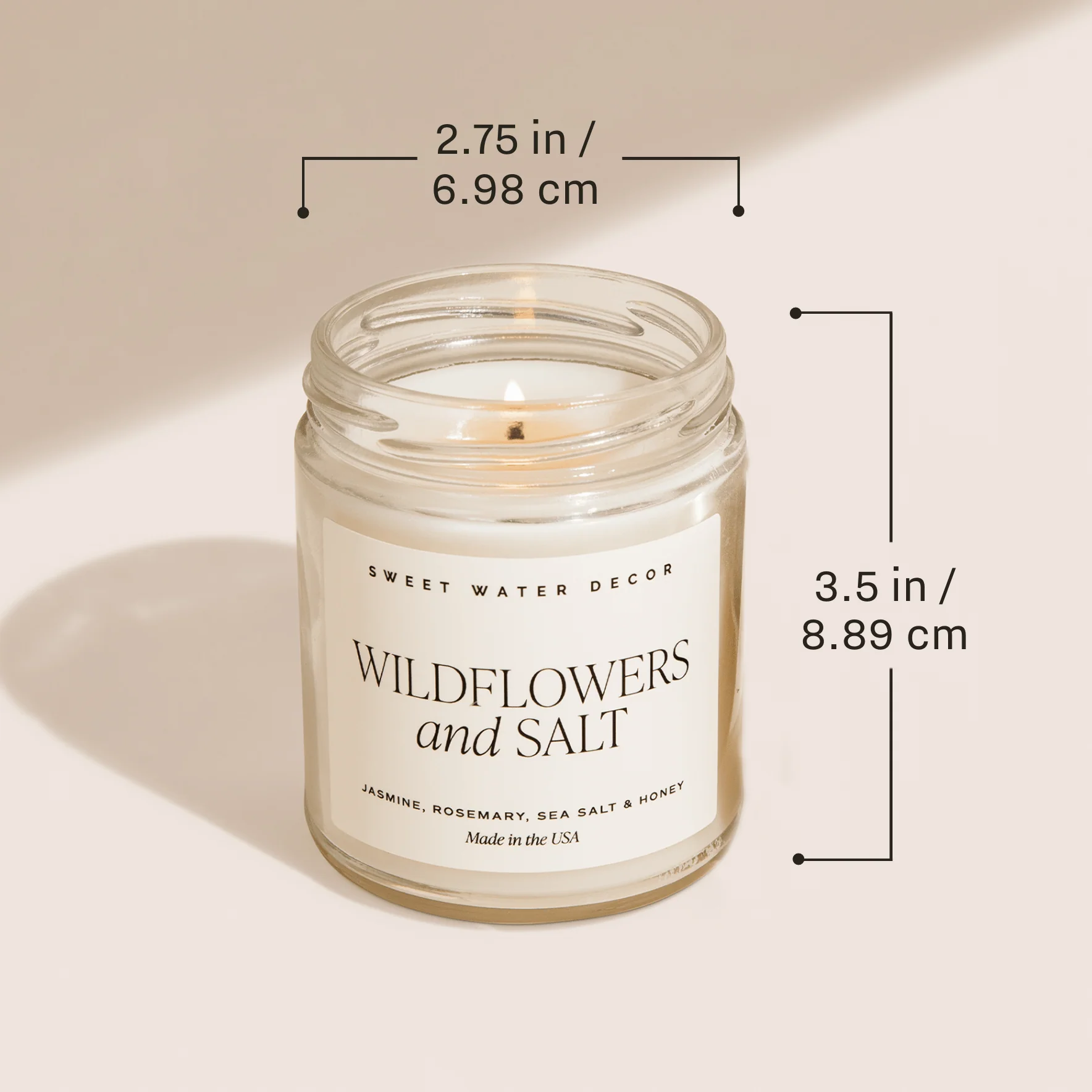 Love You, Mom Soy Candle - Clear Patterned Jar - 9 oz - Image 5