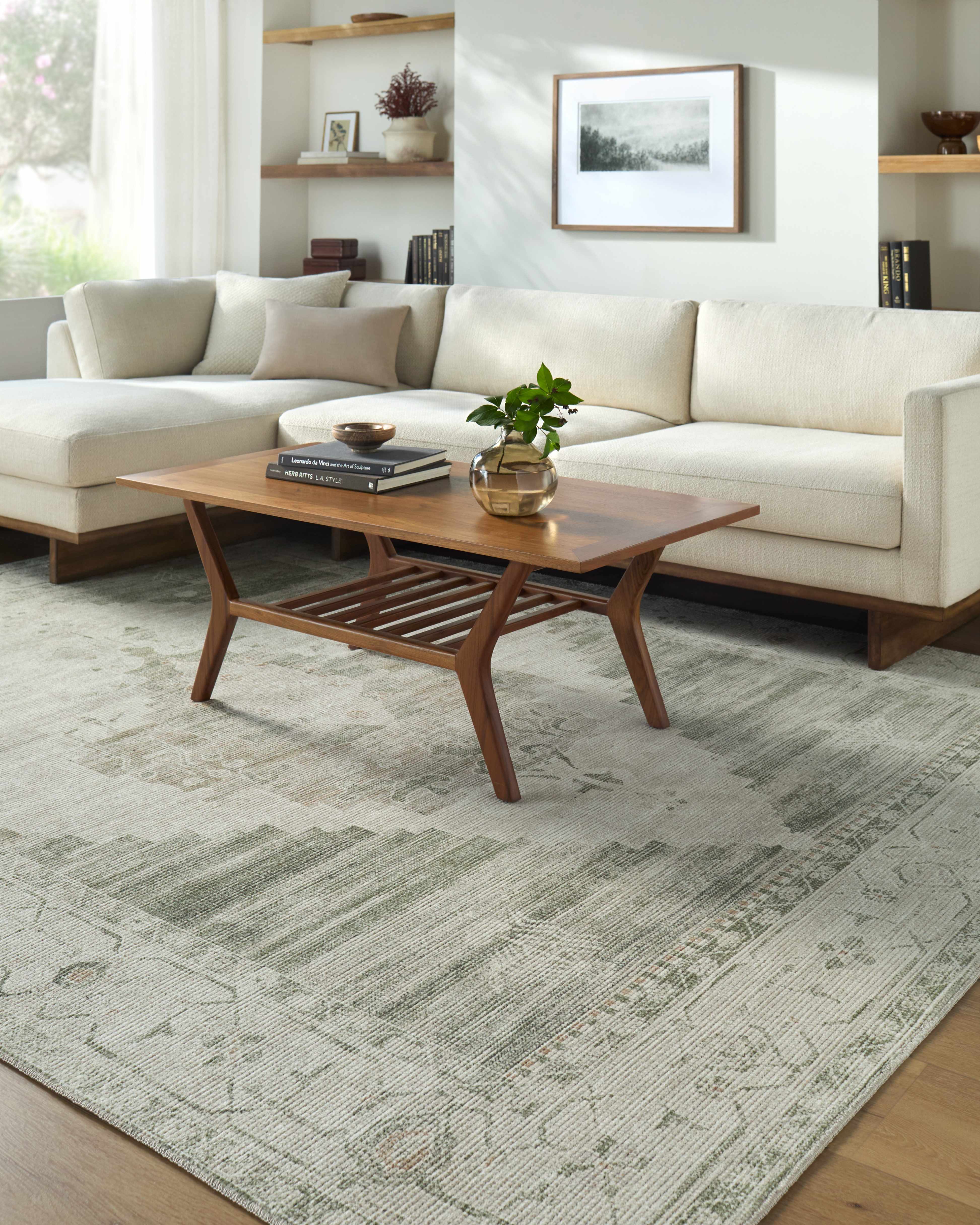 Luca Medallion Sage Area Rug - Image 2